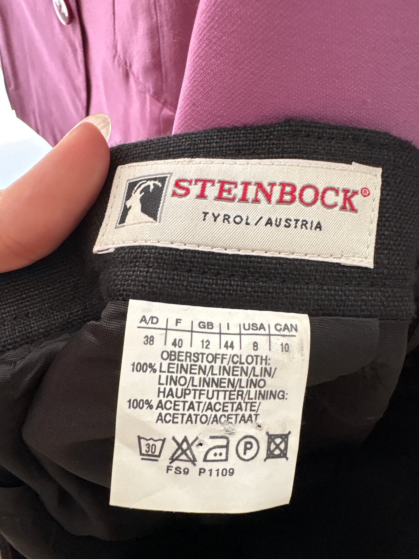 Fustă maxi neagra din in de brand premium in croi minimalist