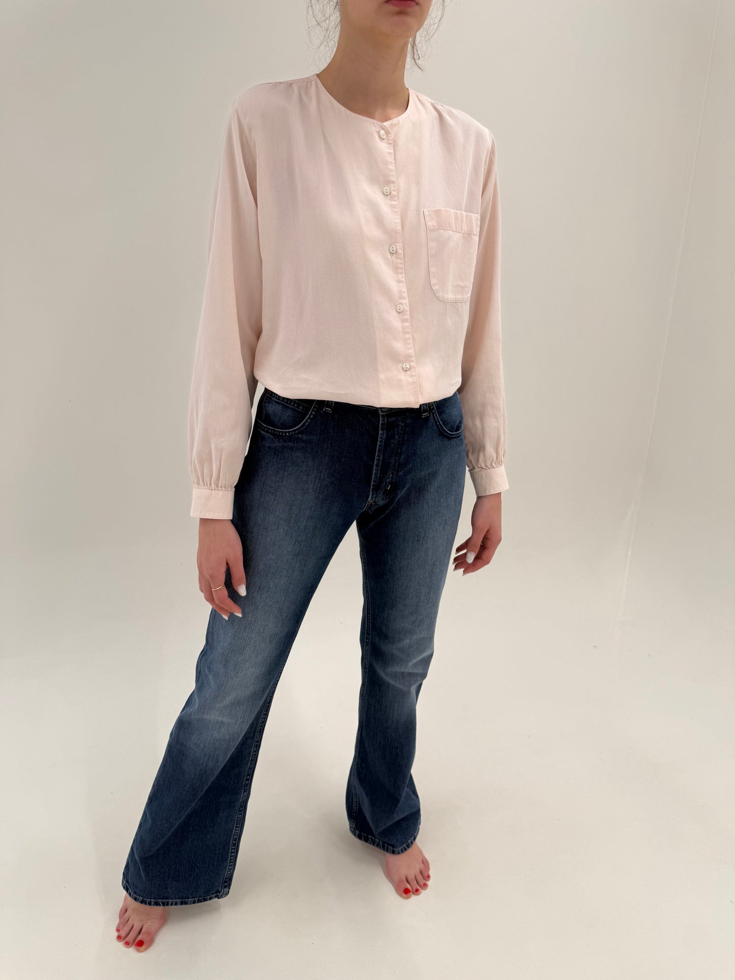 Jeans vintage premium tall ușor evazați dark wash