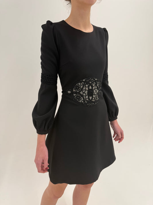 LBD Valentino NOUĂ cu eticheta din Georgette cu talie decorată