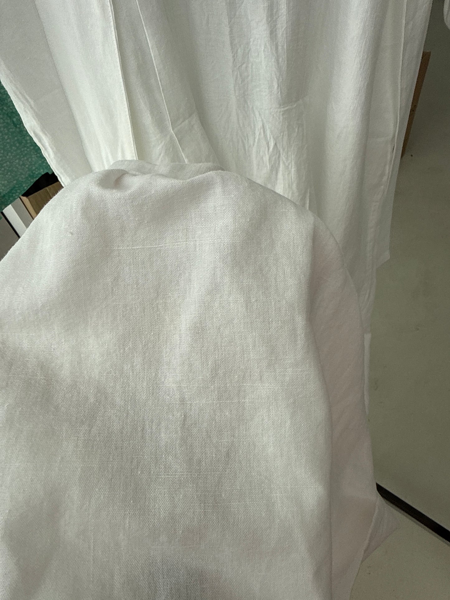 Rochie vintage maxi bijuterie din pânză excepțională de in cu broderie manuală