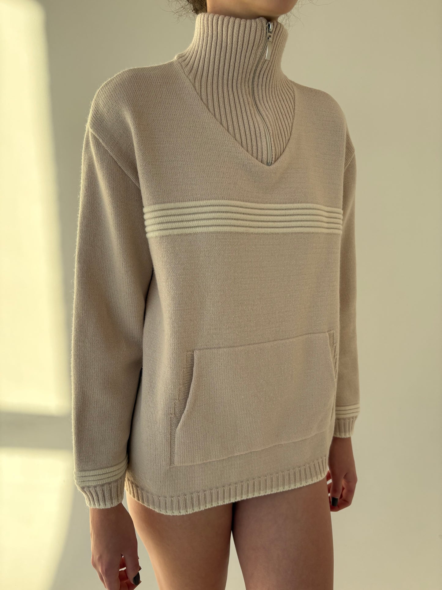 Maleta high end italiană din lana merino extrafina de gramaj mare