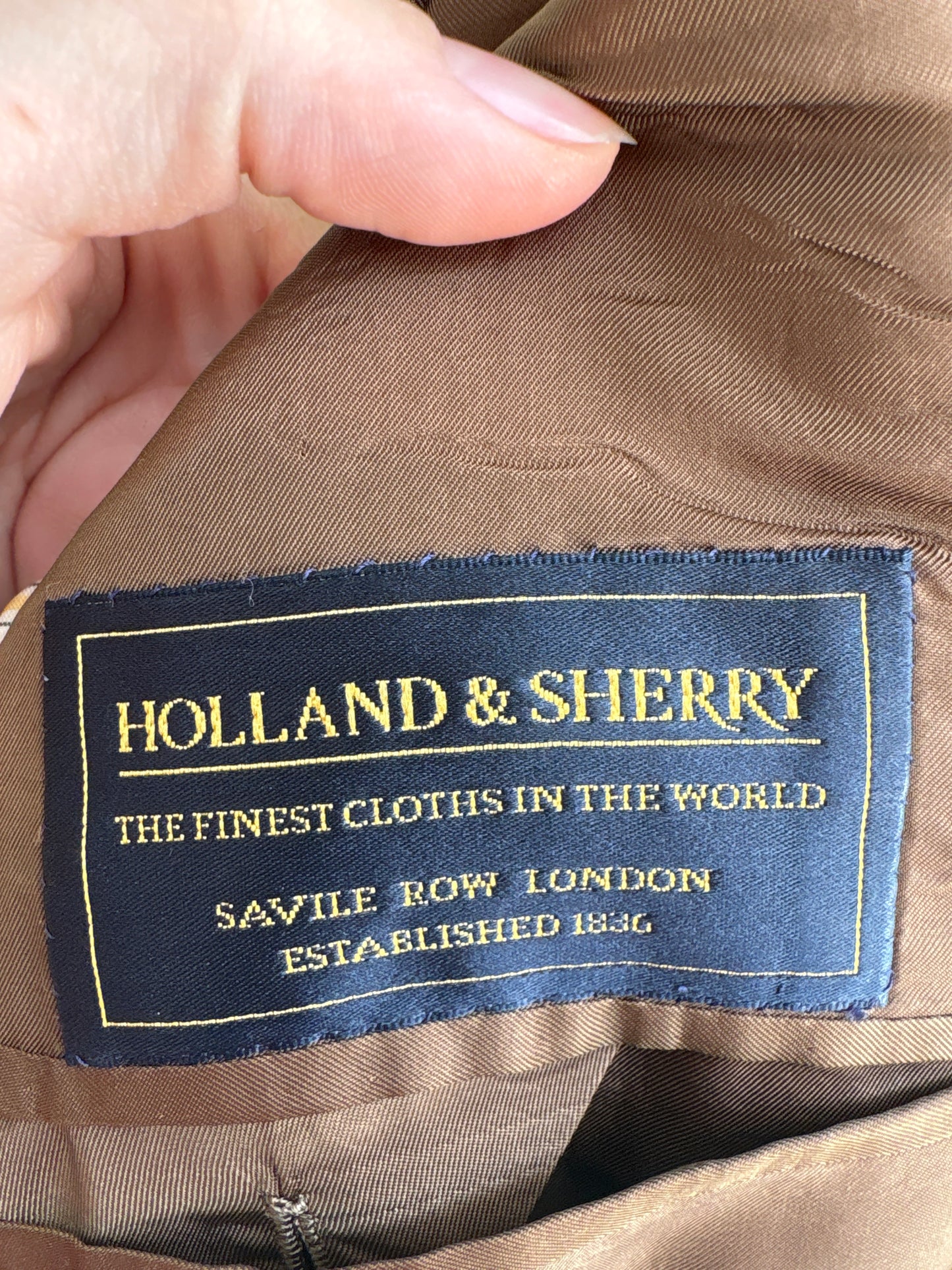 Sacou petite ultra luxury chevron Alta Moda din stofă Savile Row London