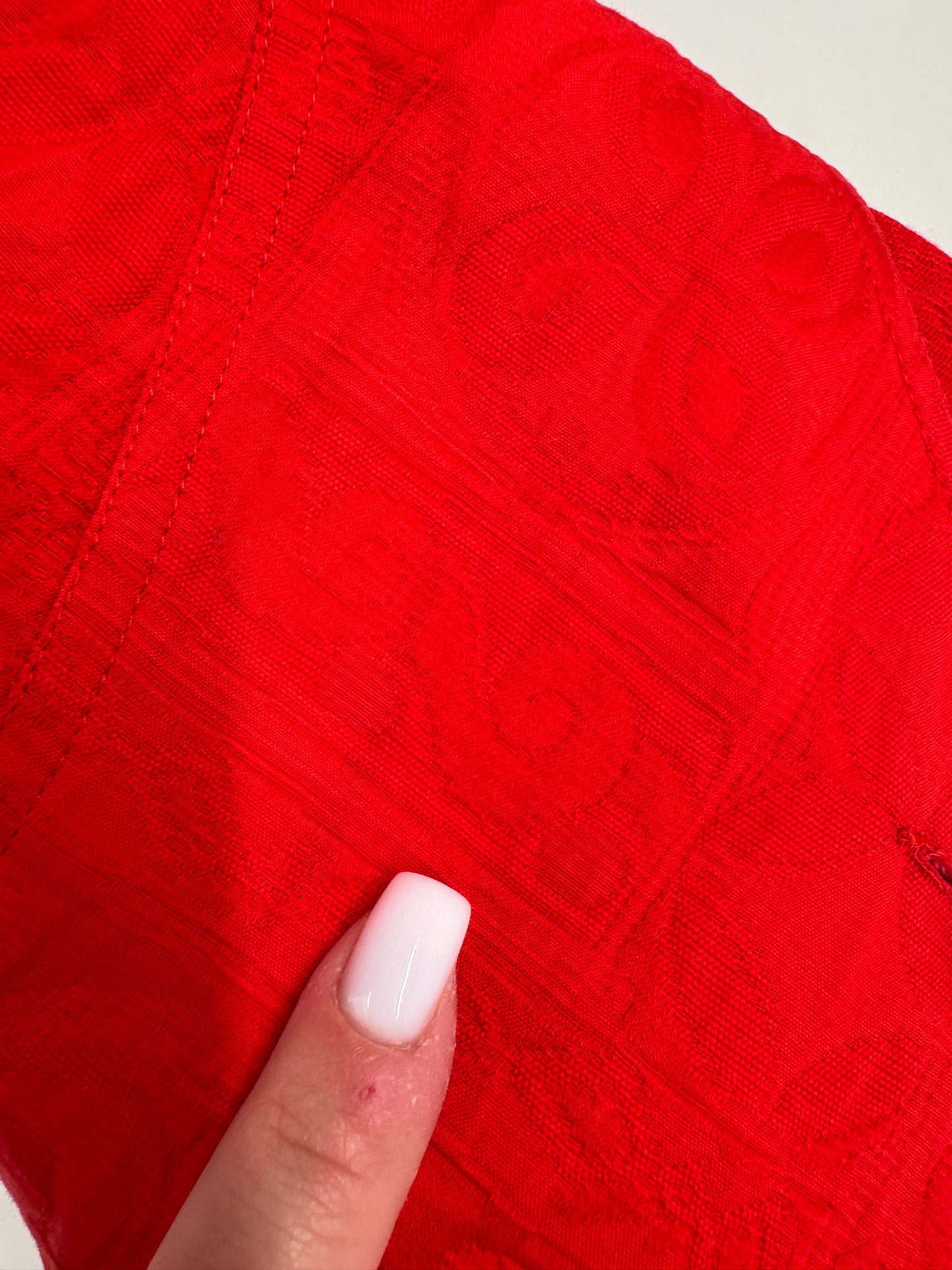 Sacou vintage luxury Ungaro cambrat tip corsaj din brocart de vară din bumbac