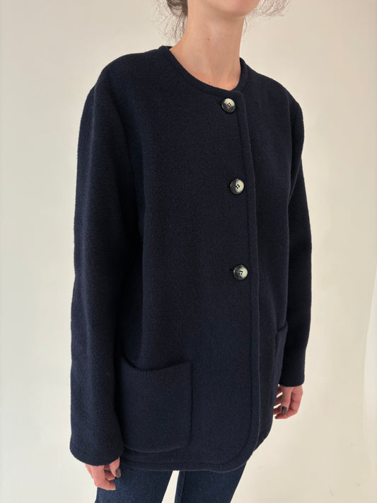 Jacheta italiană în croi minimalist super revenit în trend din lana plină extrafina