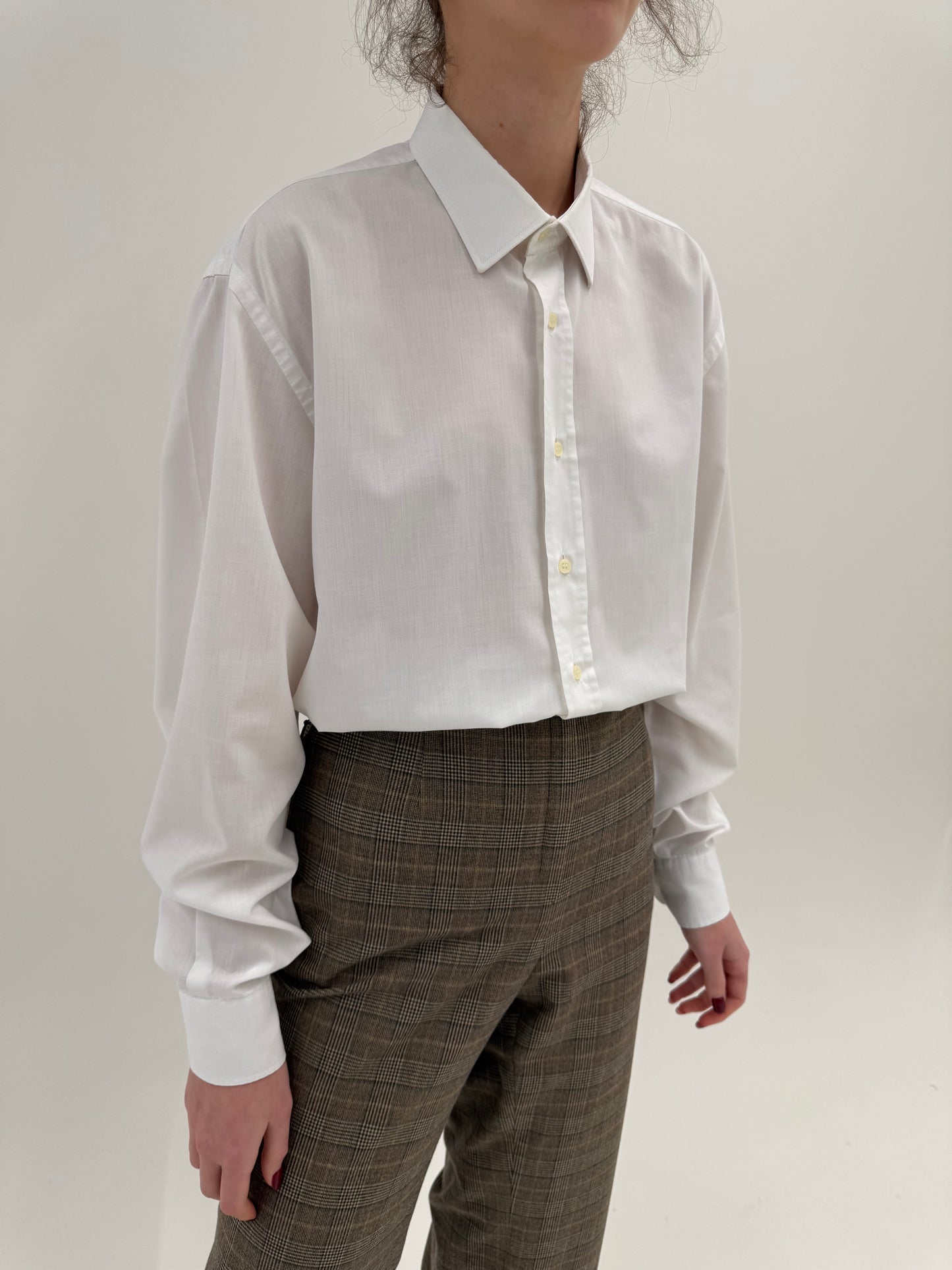 Cămașa italiană în croi actual din bumbac high end twisted yarn