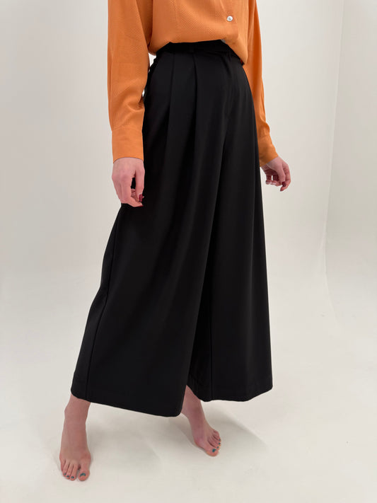 Pantaloni palazzo negri Silvian Heach super amplu