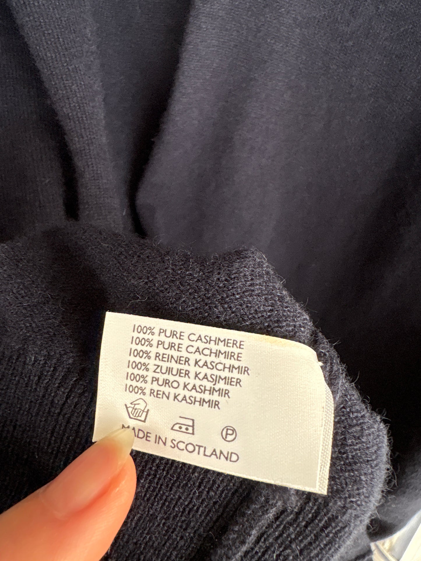 Top / vesta din cașmir Navy blue