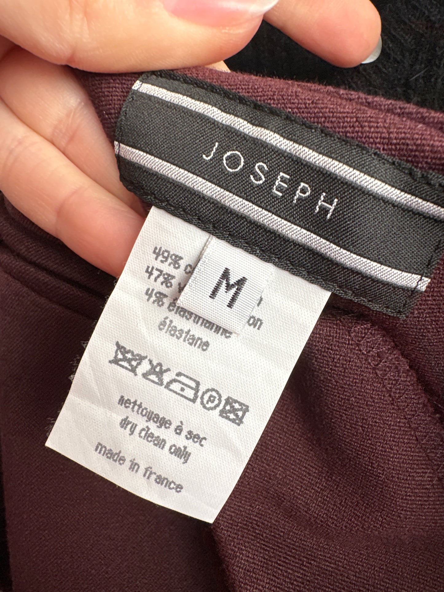 Pantaloni modelatori dark burgundy de brand luxury Joseph