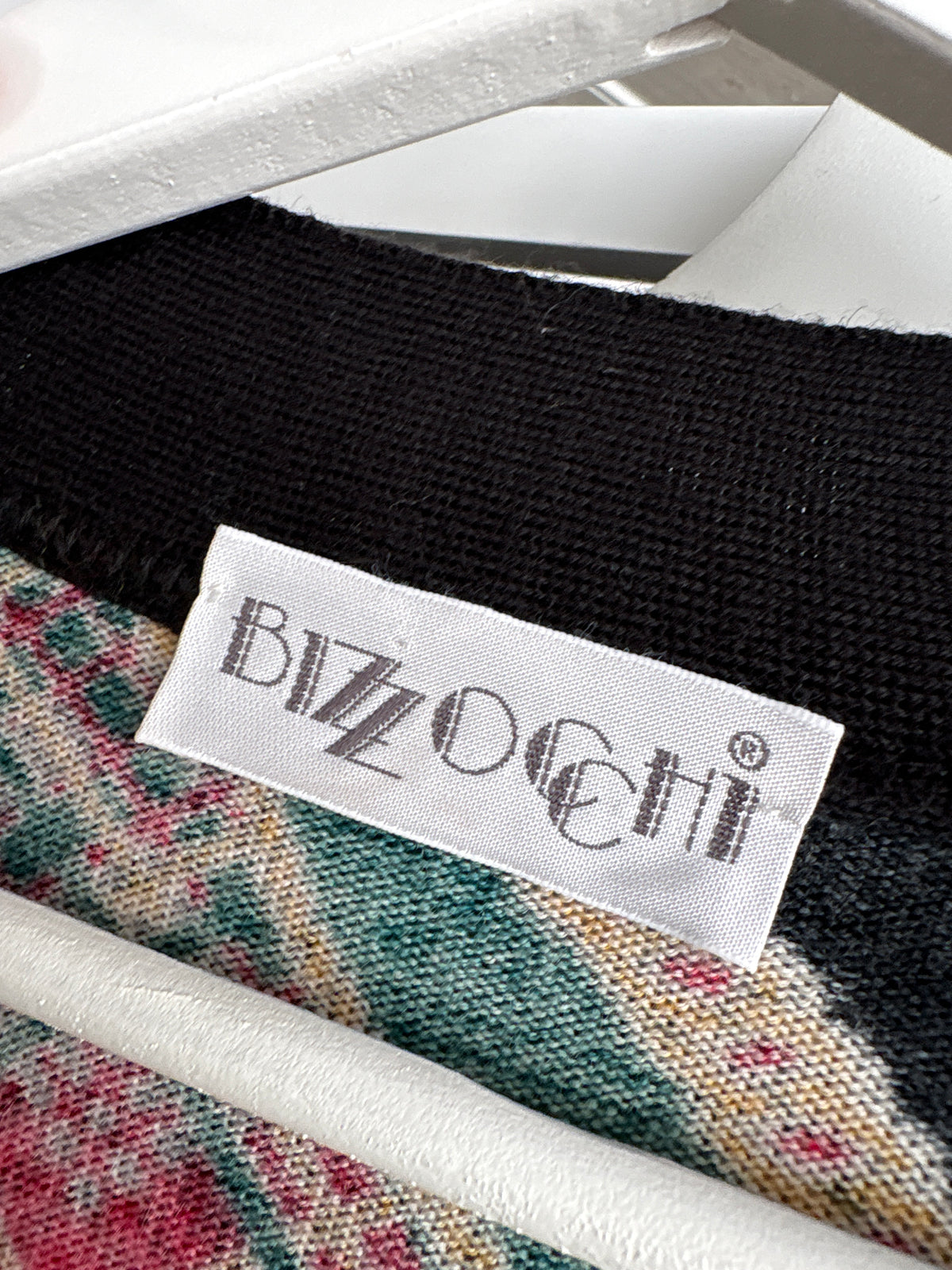 Cardigan vintage cu print baroc din lana extrafina