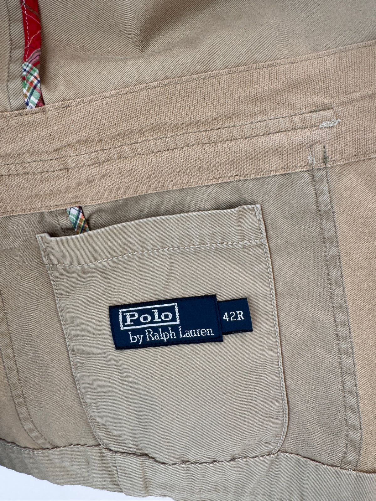 Sacou camel Ralph Lauren tall din canvas de bumbac