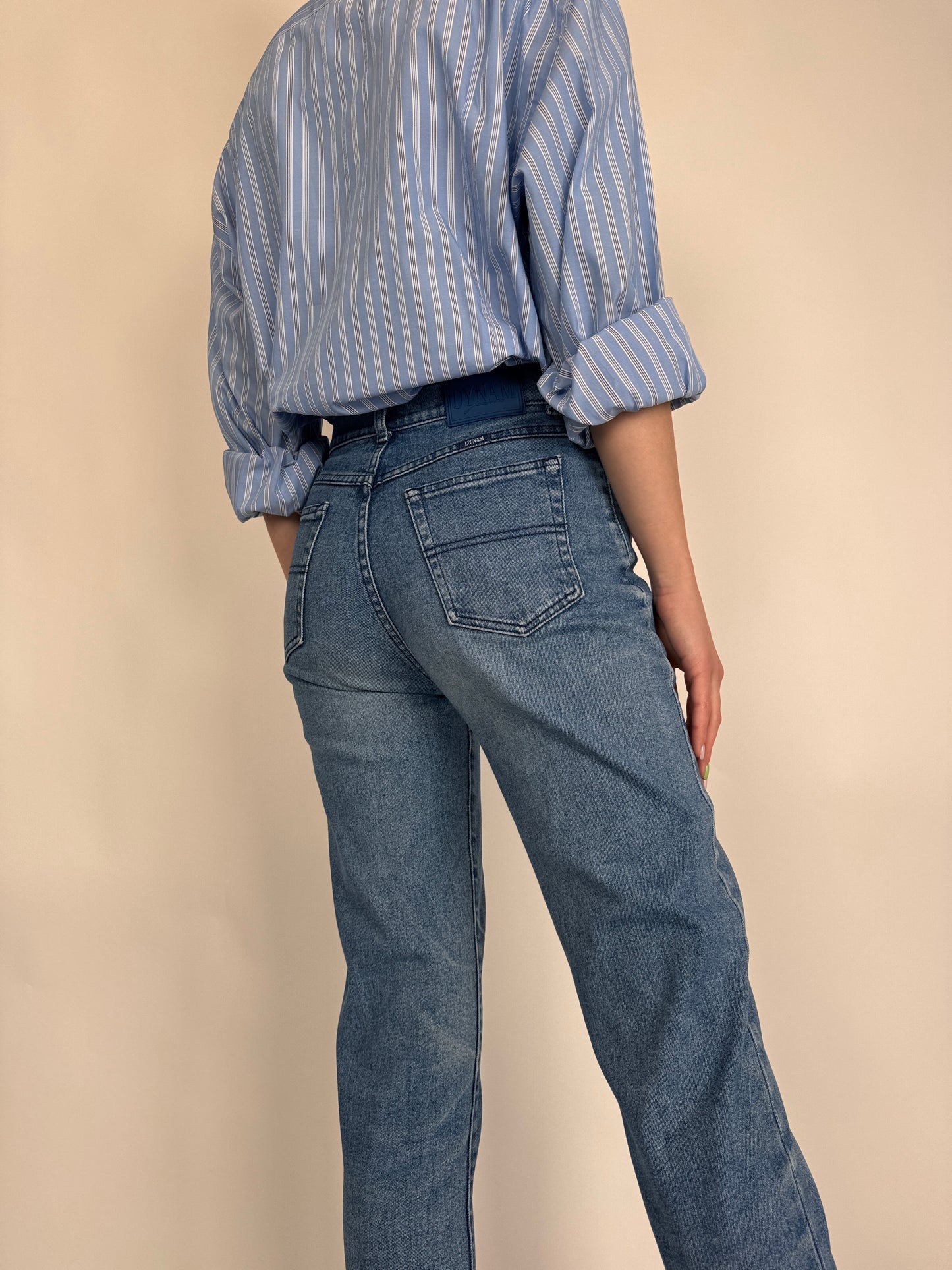 Jeanși vintage premium modelatori cu talie înaltă