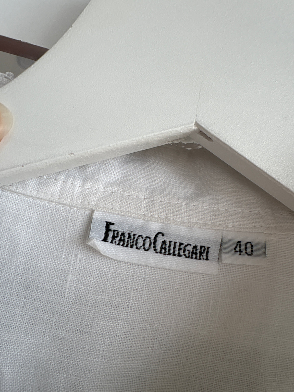 Camasa italiana vintage din in premium cu guler macrame