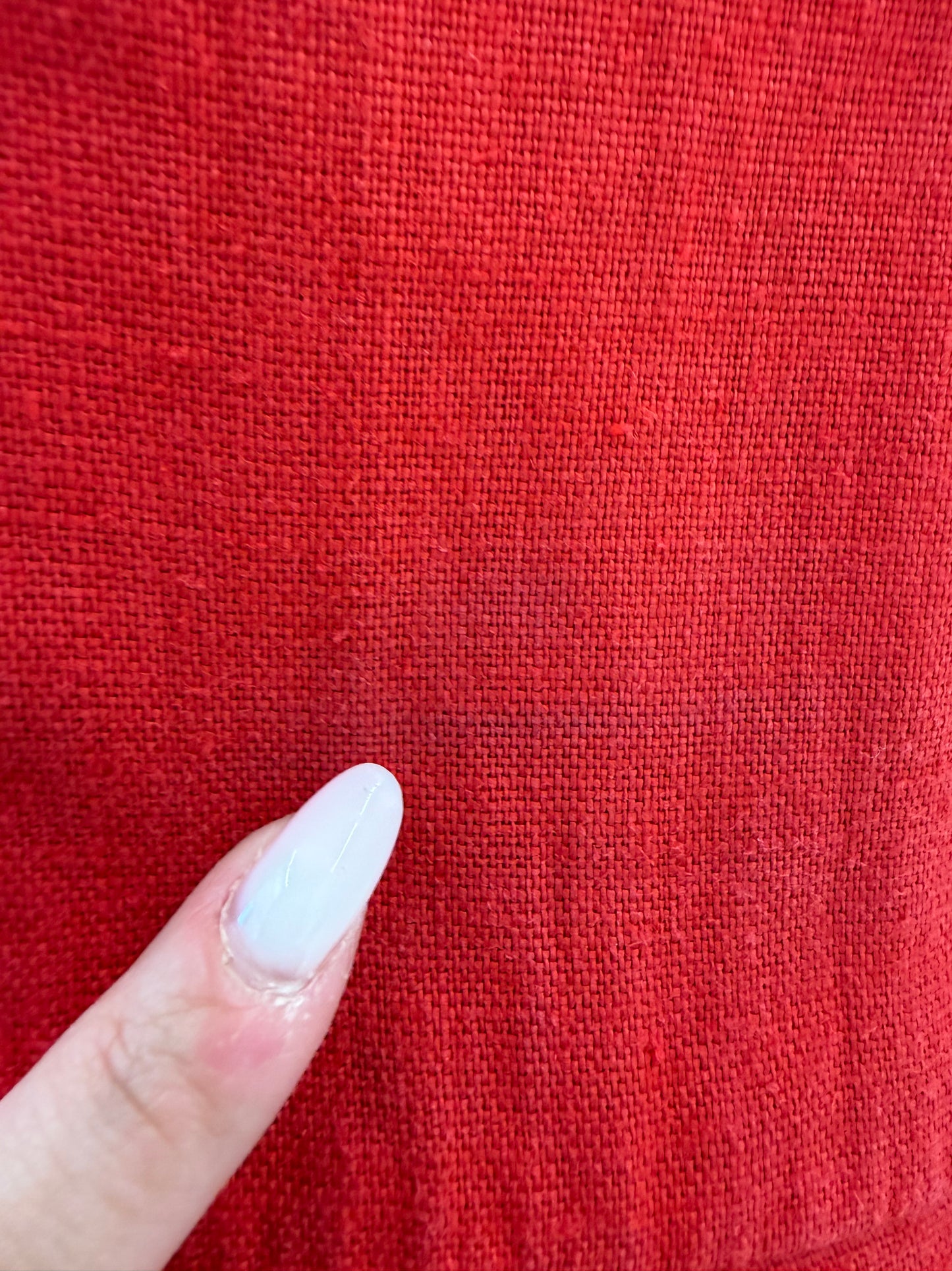 Rochie vintage din panza de in cu corsaj și guler supradimensionat