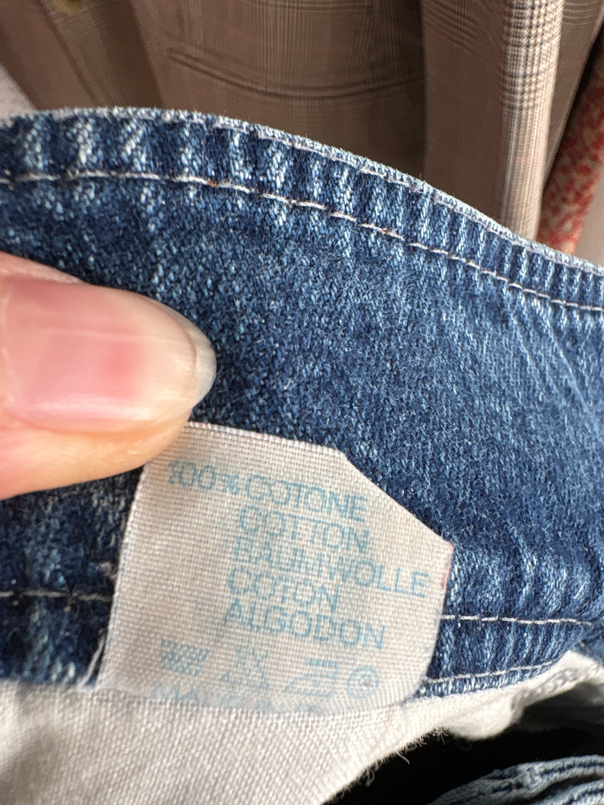 Fustă vintage din jeans cu talie ultra marcată extrem de înaltă midi lung