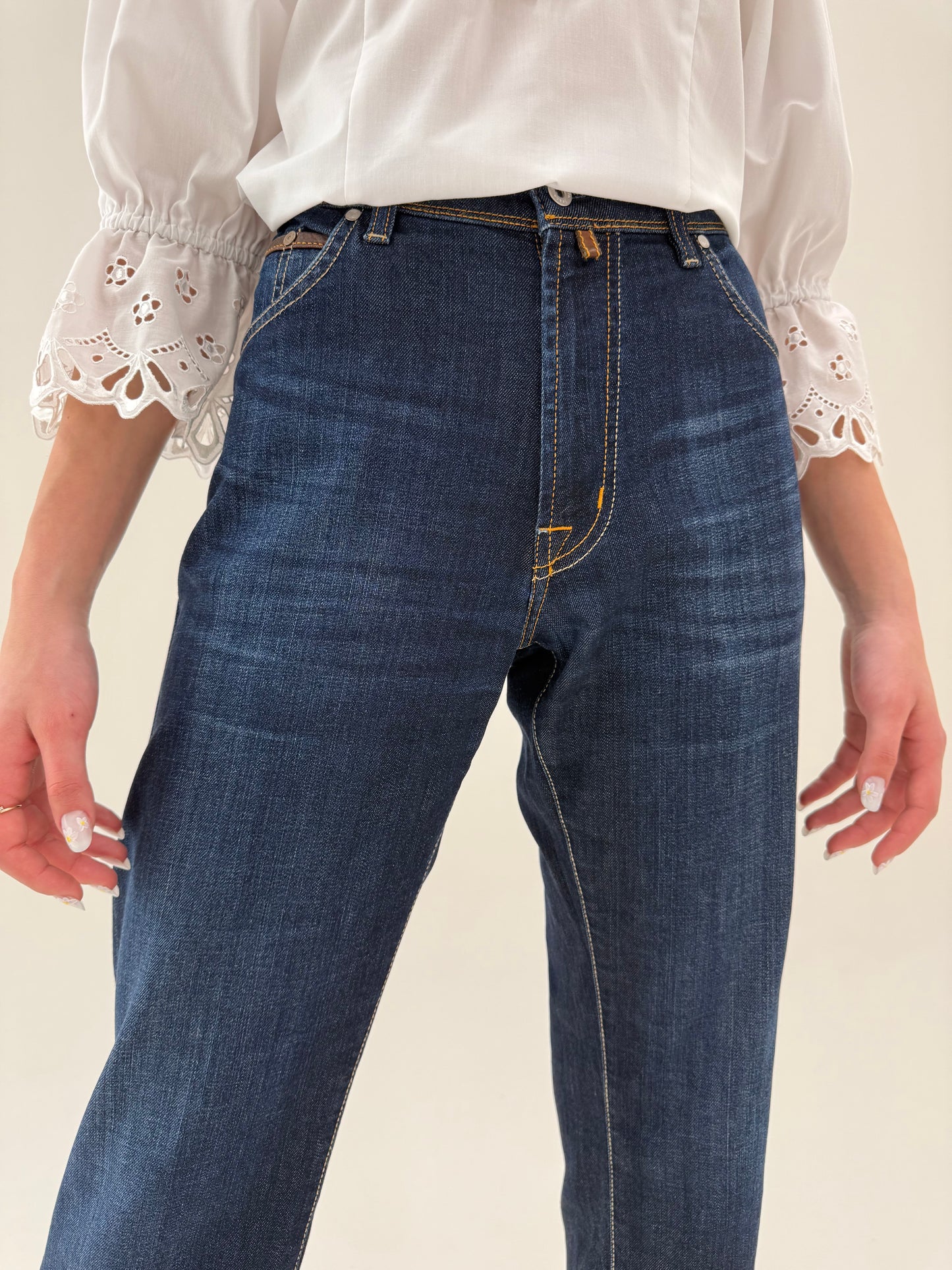 Jeans vintage Pierre Cardin modelatori dark wash