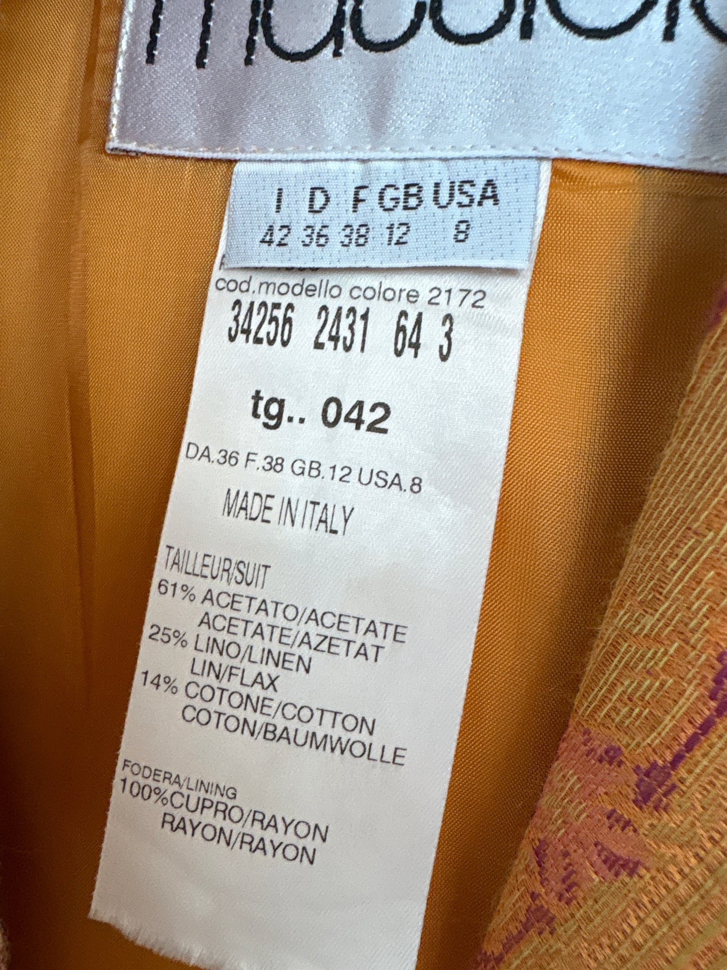 Sacou vintage nou de brand couture italian Gai Mattiolo de colecție