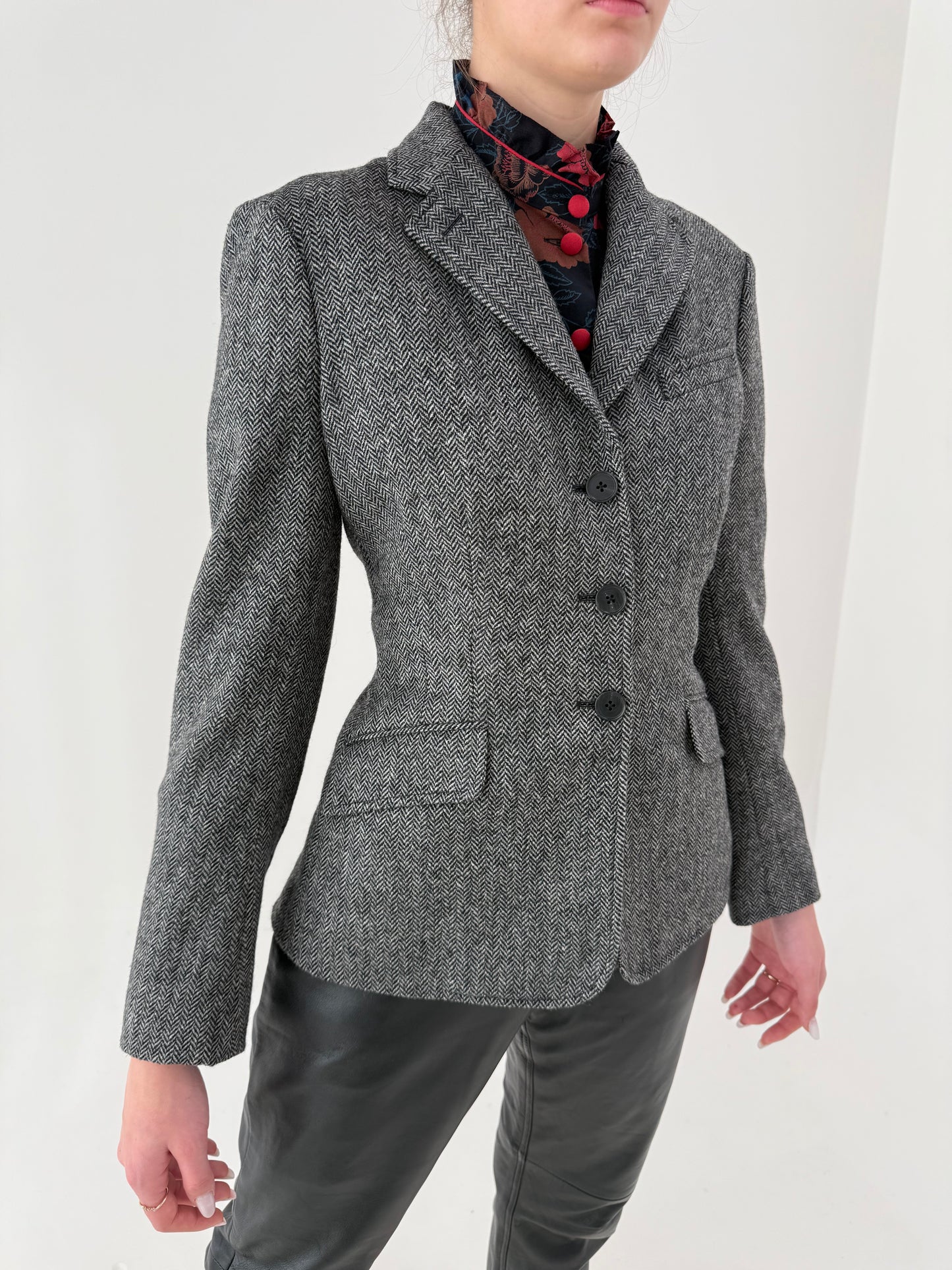 Sacou Ralph Lauren model iconic ‘single breasted herringbone’