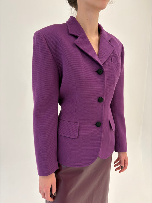 Sacou old vintage luxury Guy Laroche anii 80 din lana extrafina structurată
