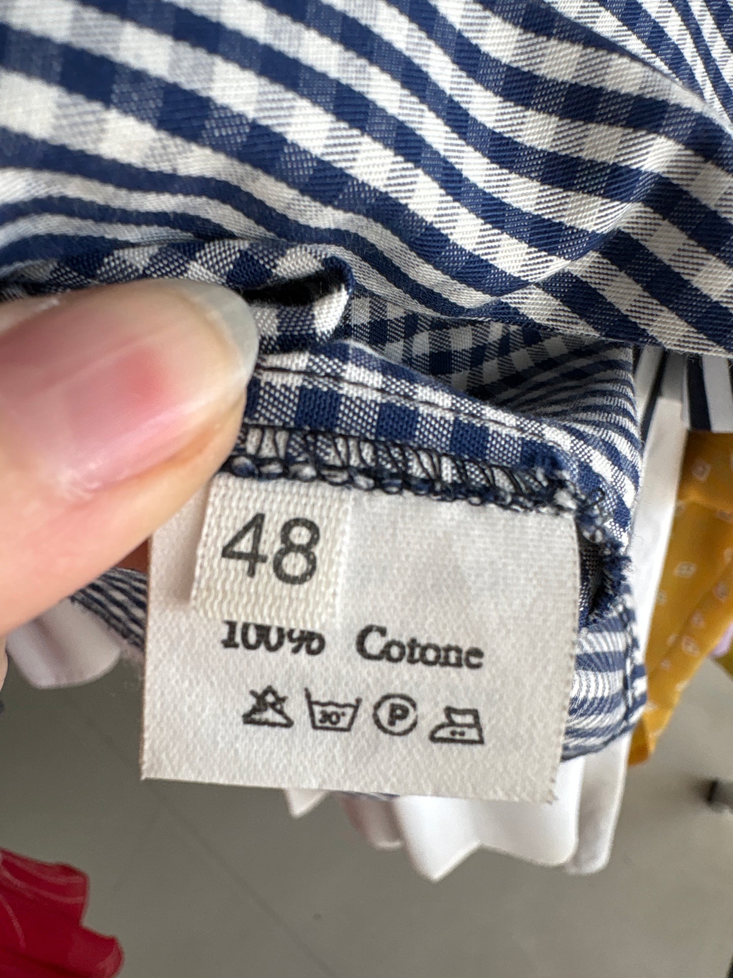 Sacou premium italian gingham cambrat cu nasturi aurii și revere rotunjite