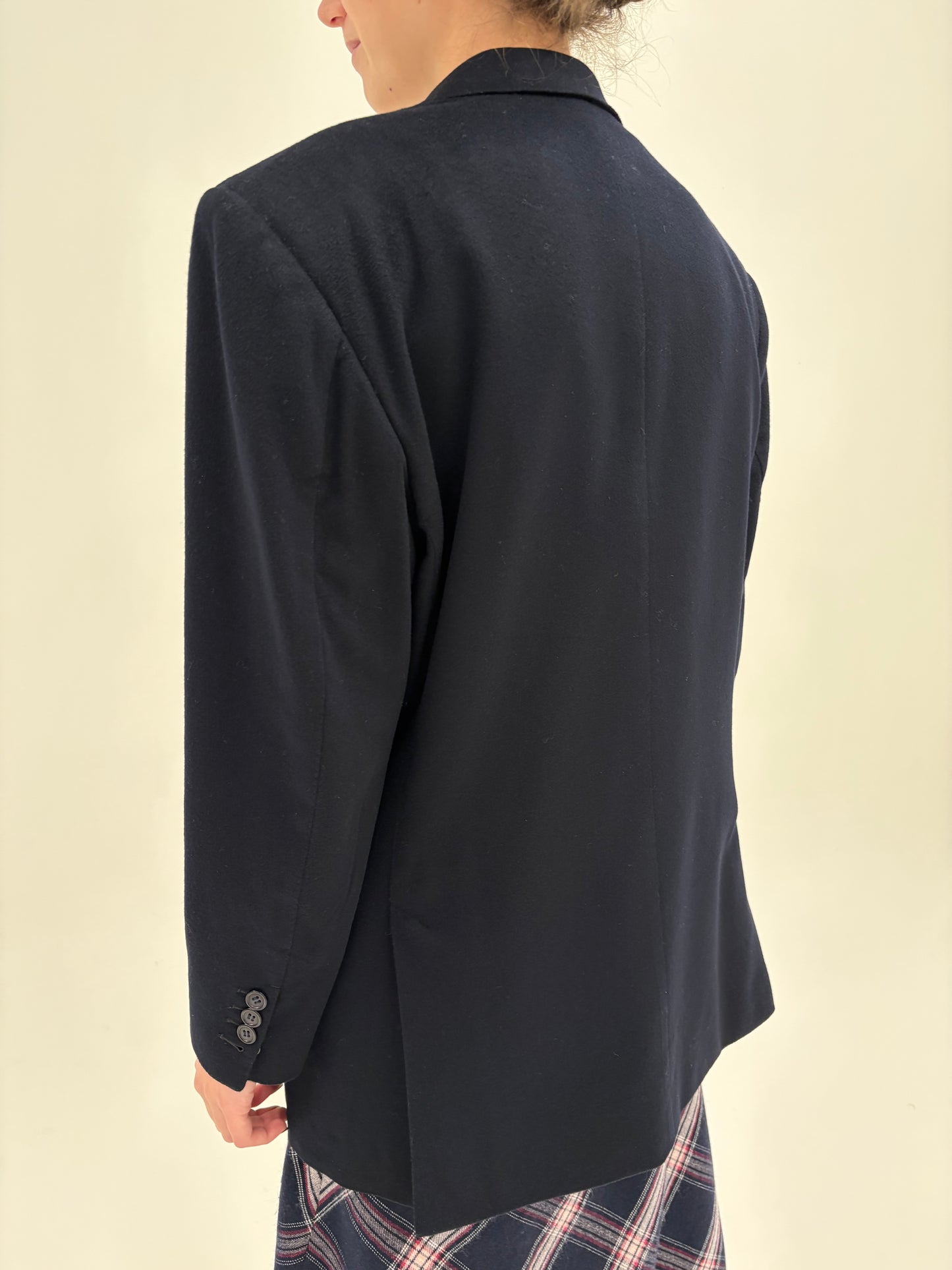 Sacou couture italian Zegna din stofă 100% cașmir cu închidere dublă