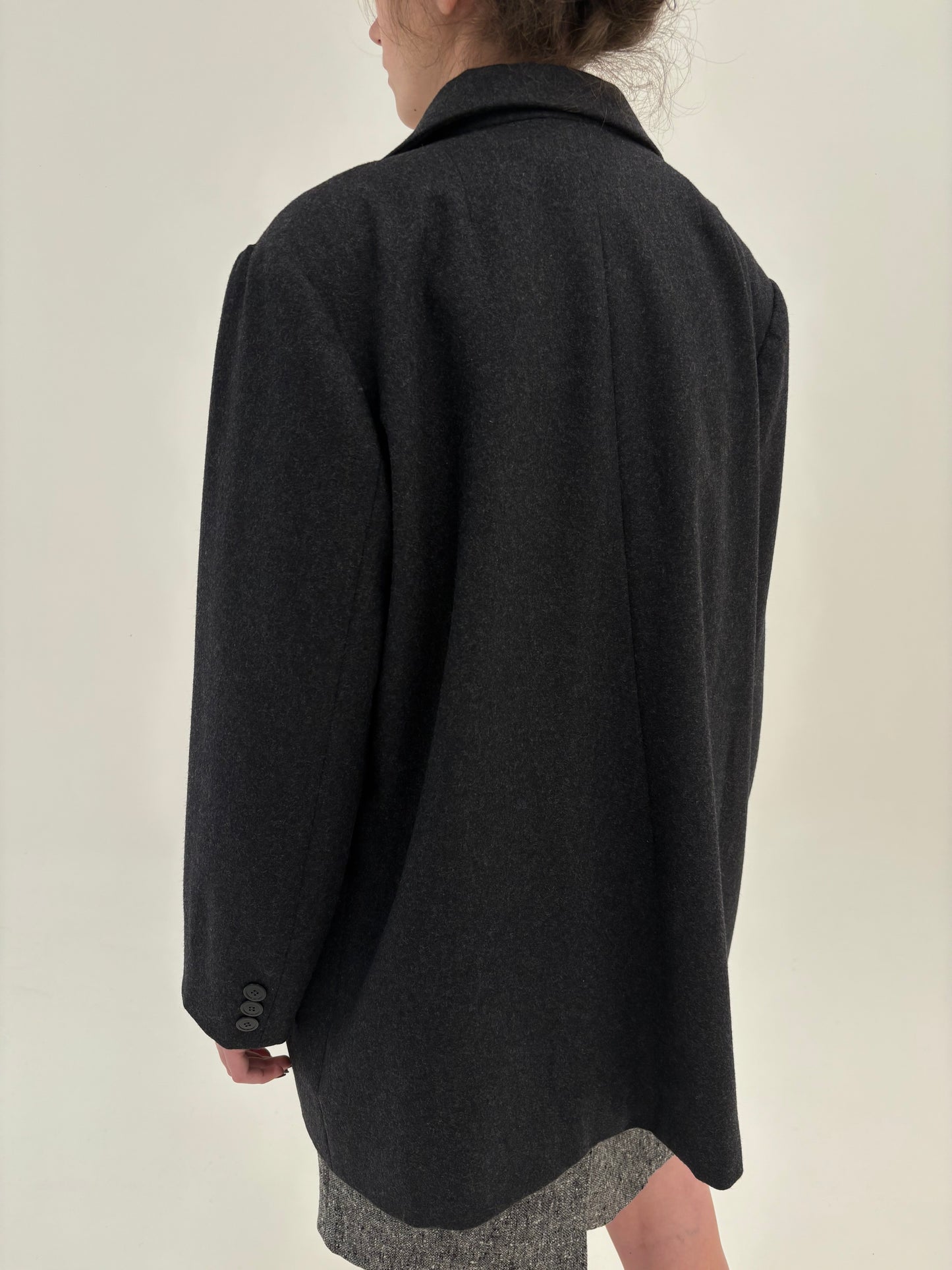 Sacou plus size italian din stofă de lana extrafina excepțională