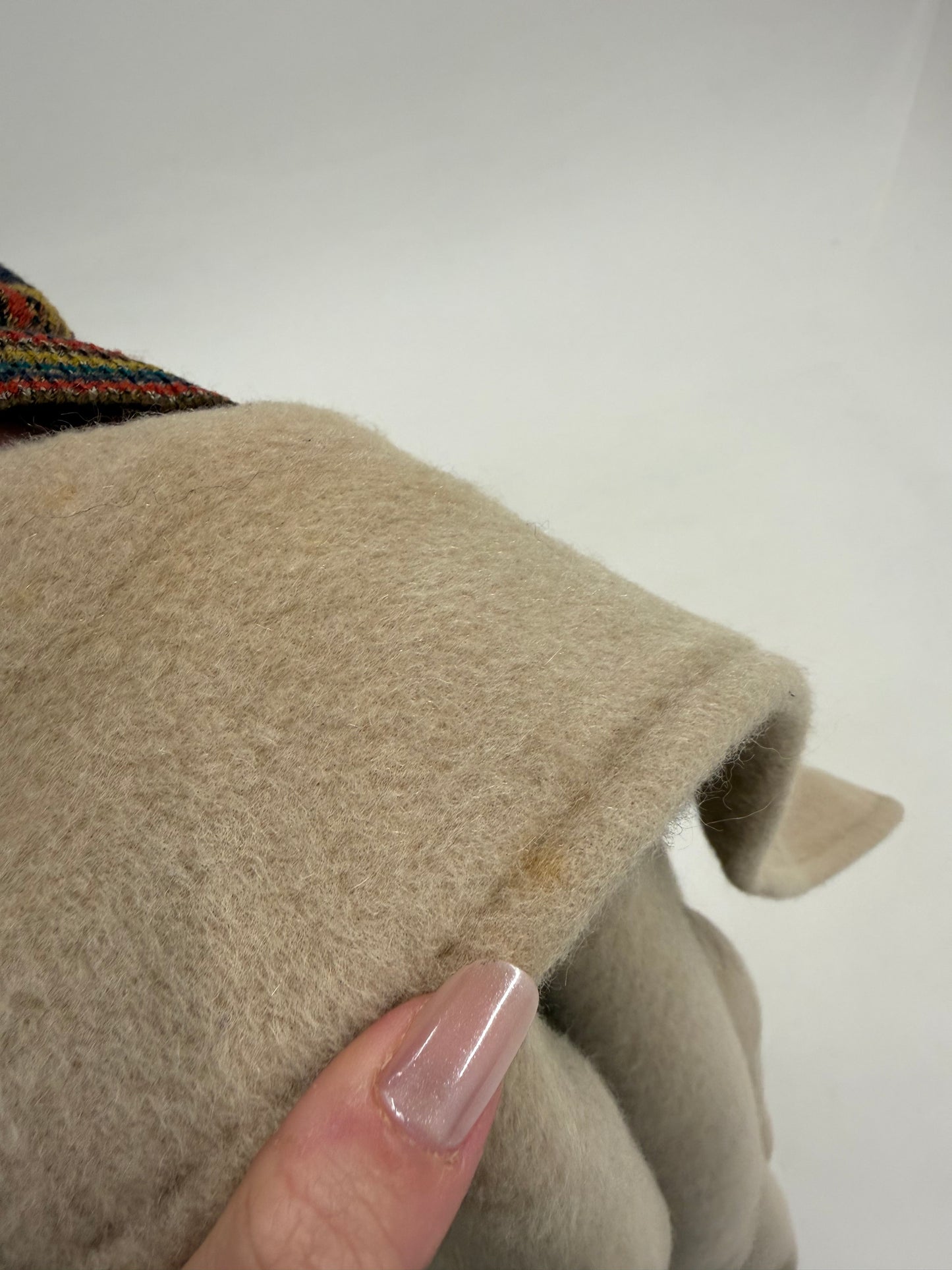 Palton petite luxury Gianfranco Ferre din lana extafina și mohair camel