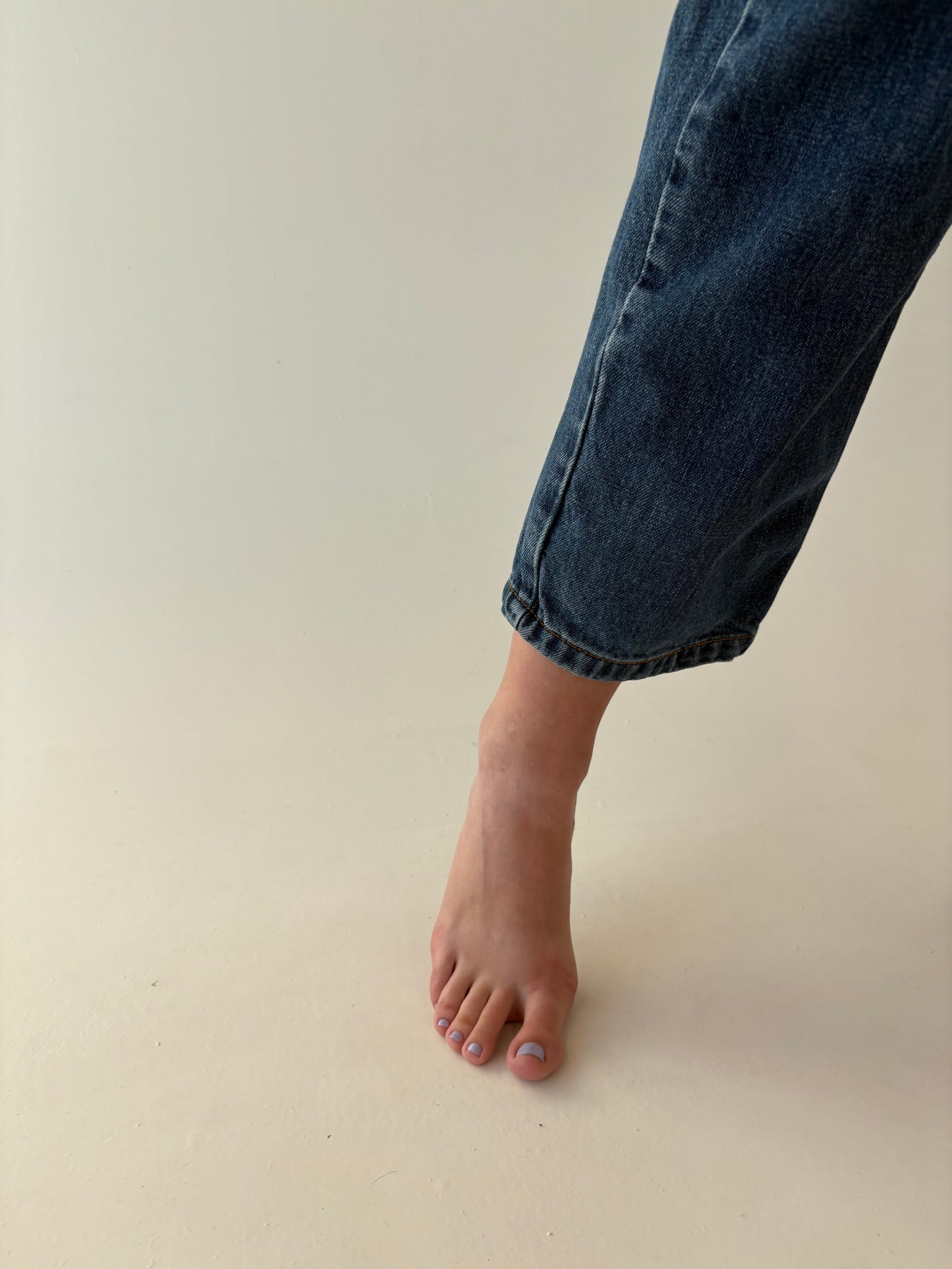 Jeans vintage premium tall classic wash cu talie ultra înaltă