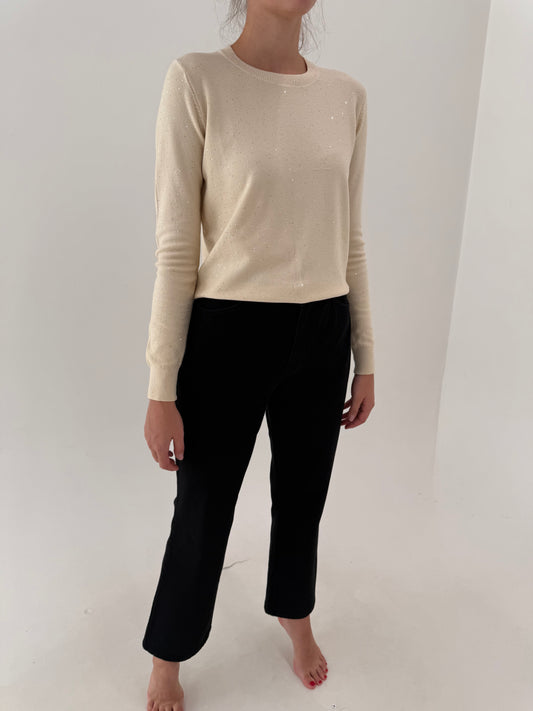 Jeans negru fără efect prespalat din bumbac plin ultra modelator confort