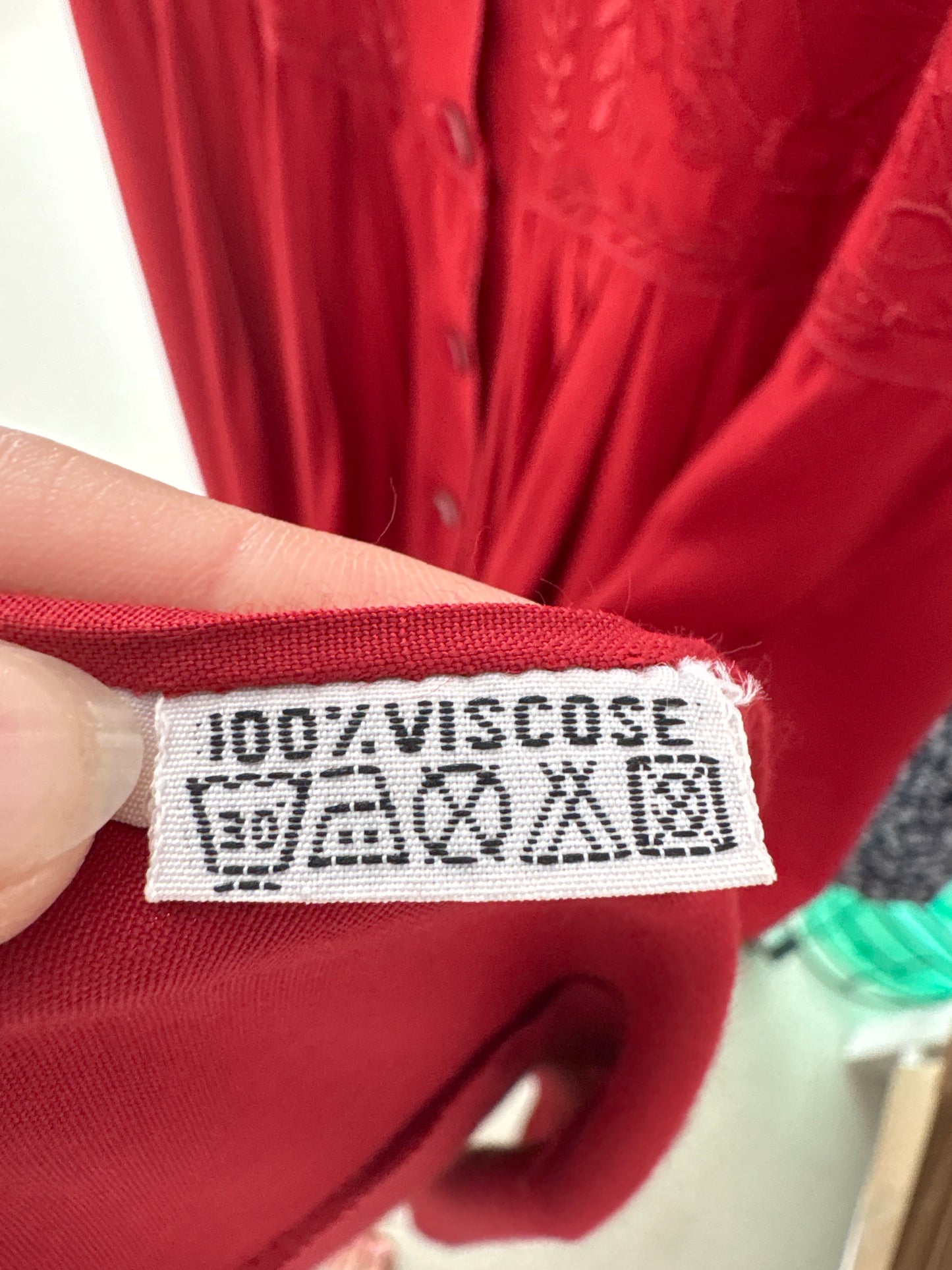 Rochie maxi cu corsaj și broderie brick red super vaporoasă