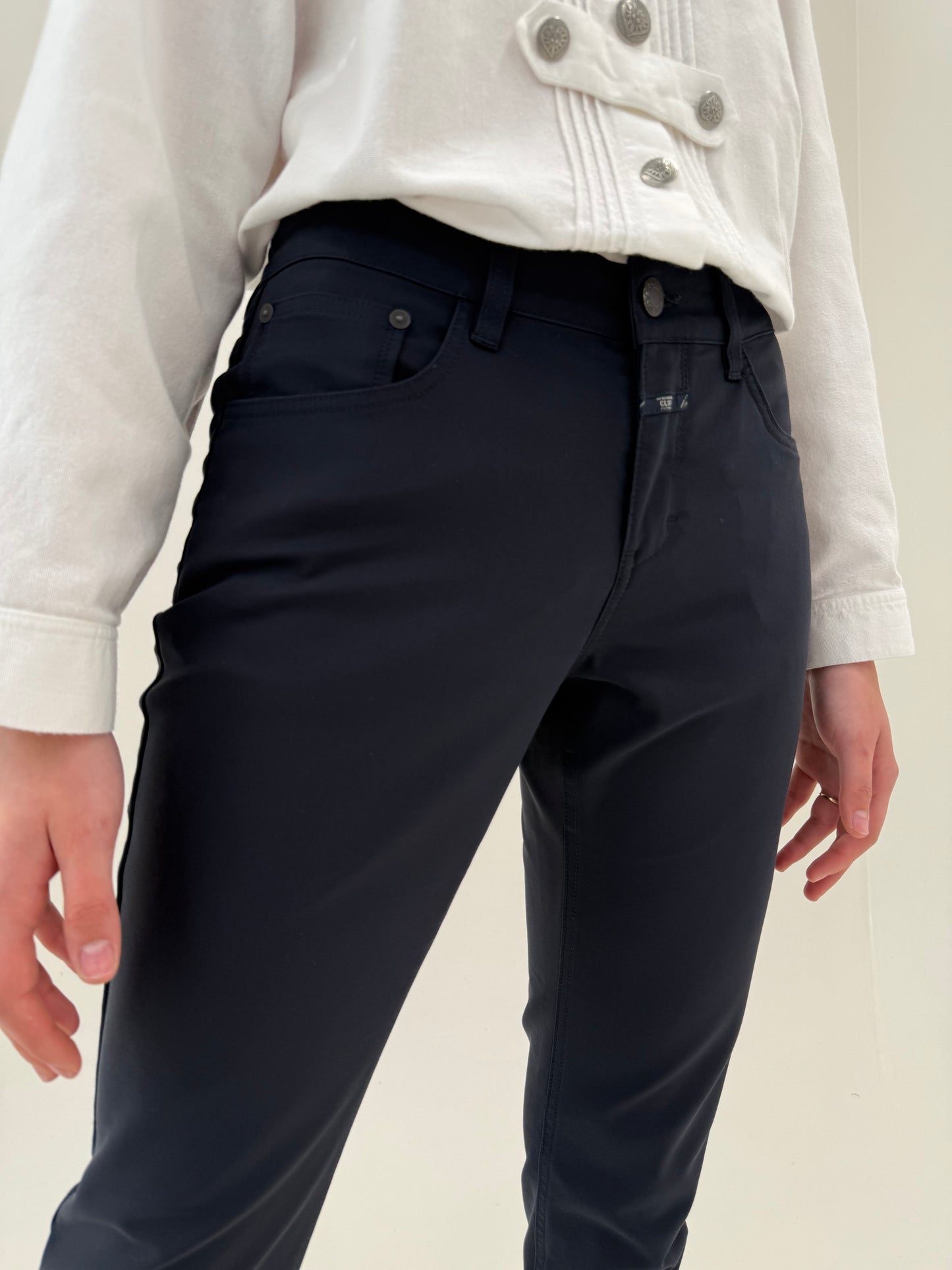 Pantaloni de brand premium Closed ultra confort Navy blue petite