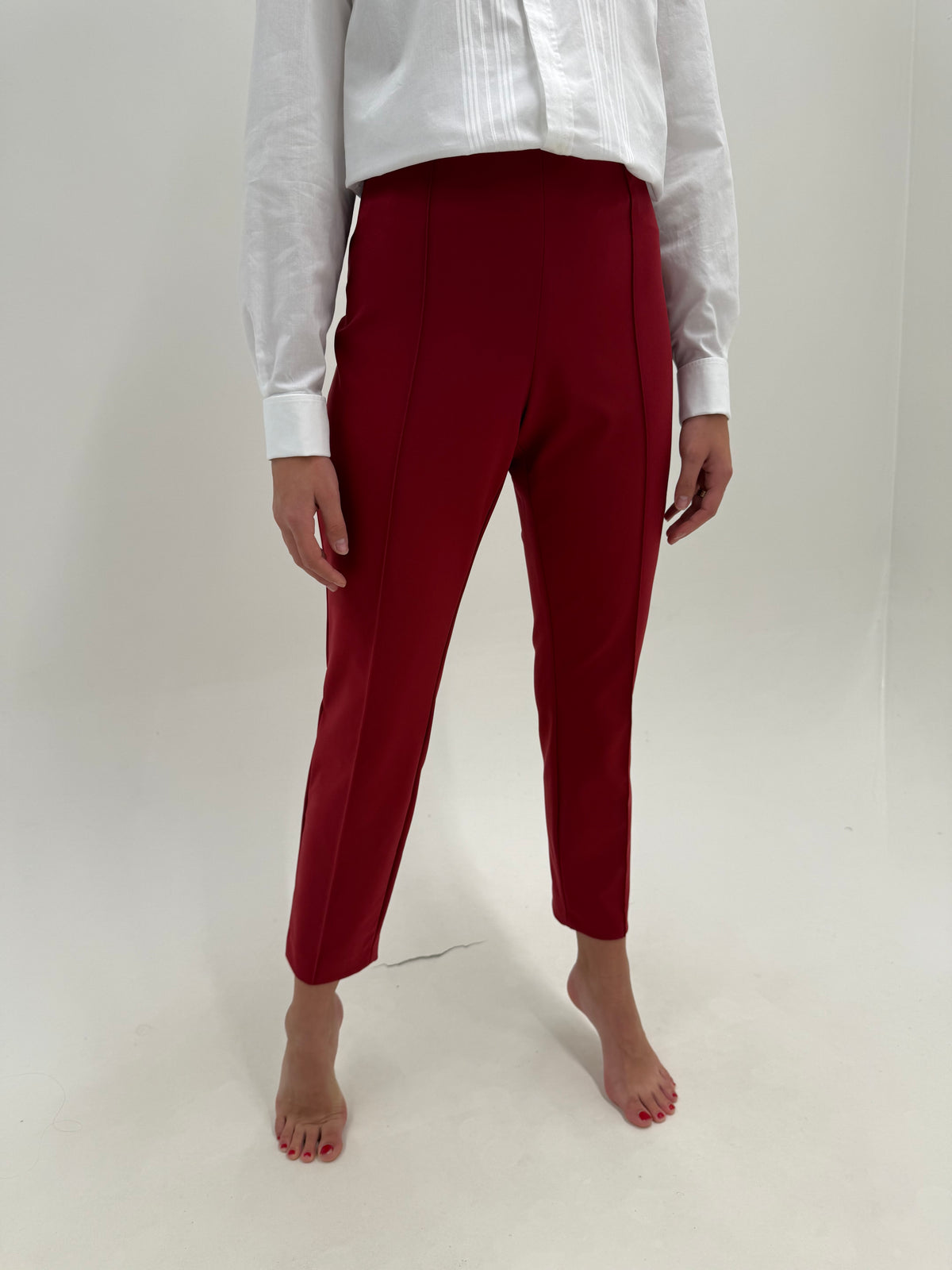 Pantaloni Escada merlot red ultra confort modelatori business