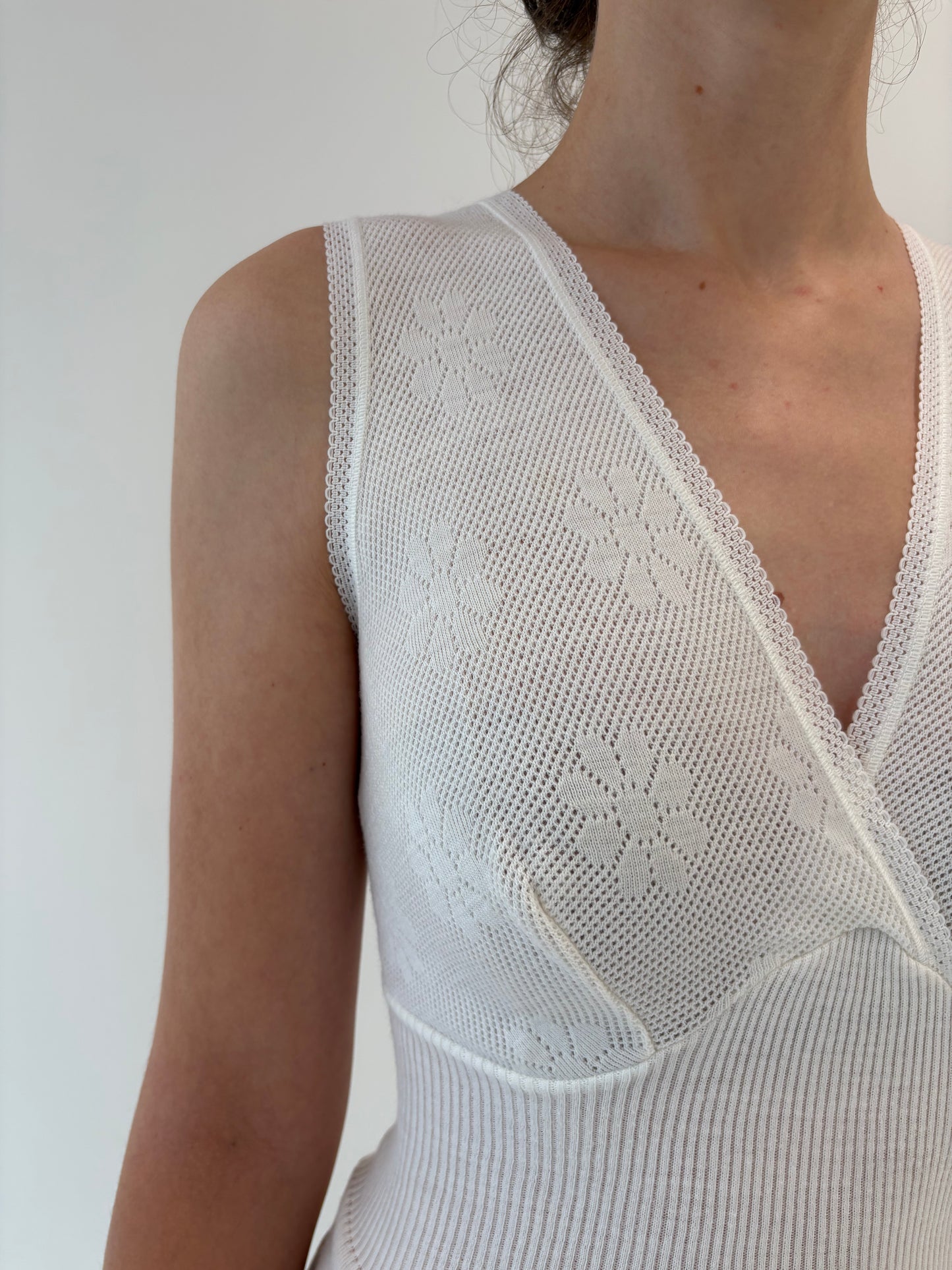 Top cambrat italian în stil furou din lana extrafina irestringibila