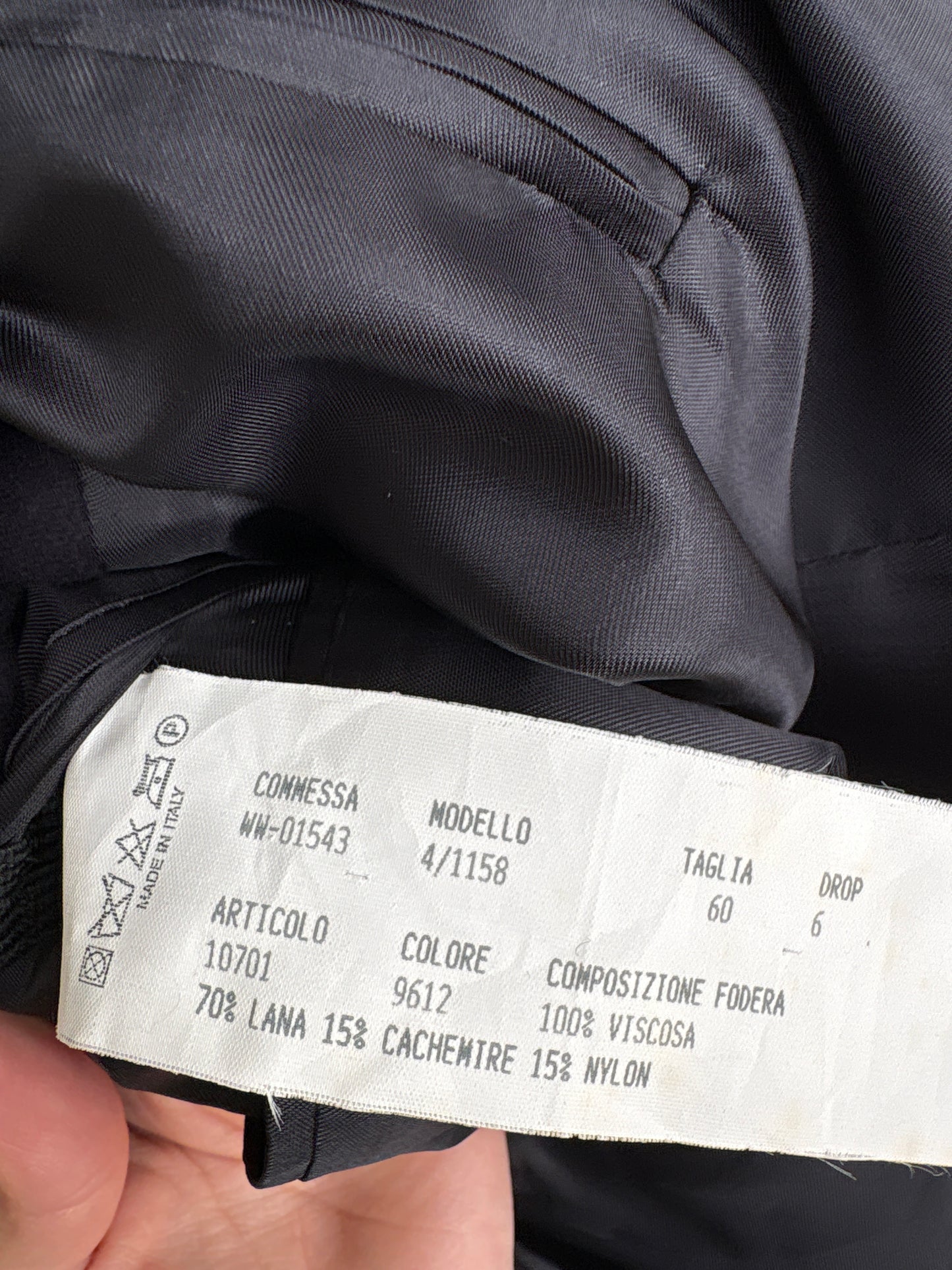 Sacou plus size în croi actual din stofă groasă de lana cu cașmir