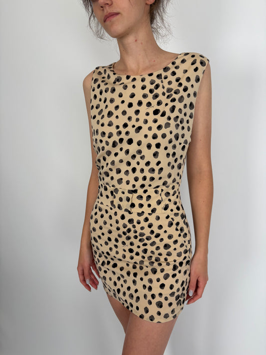 Rochie mini camel din material premium specific brandului Marc Cain
