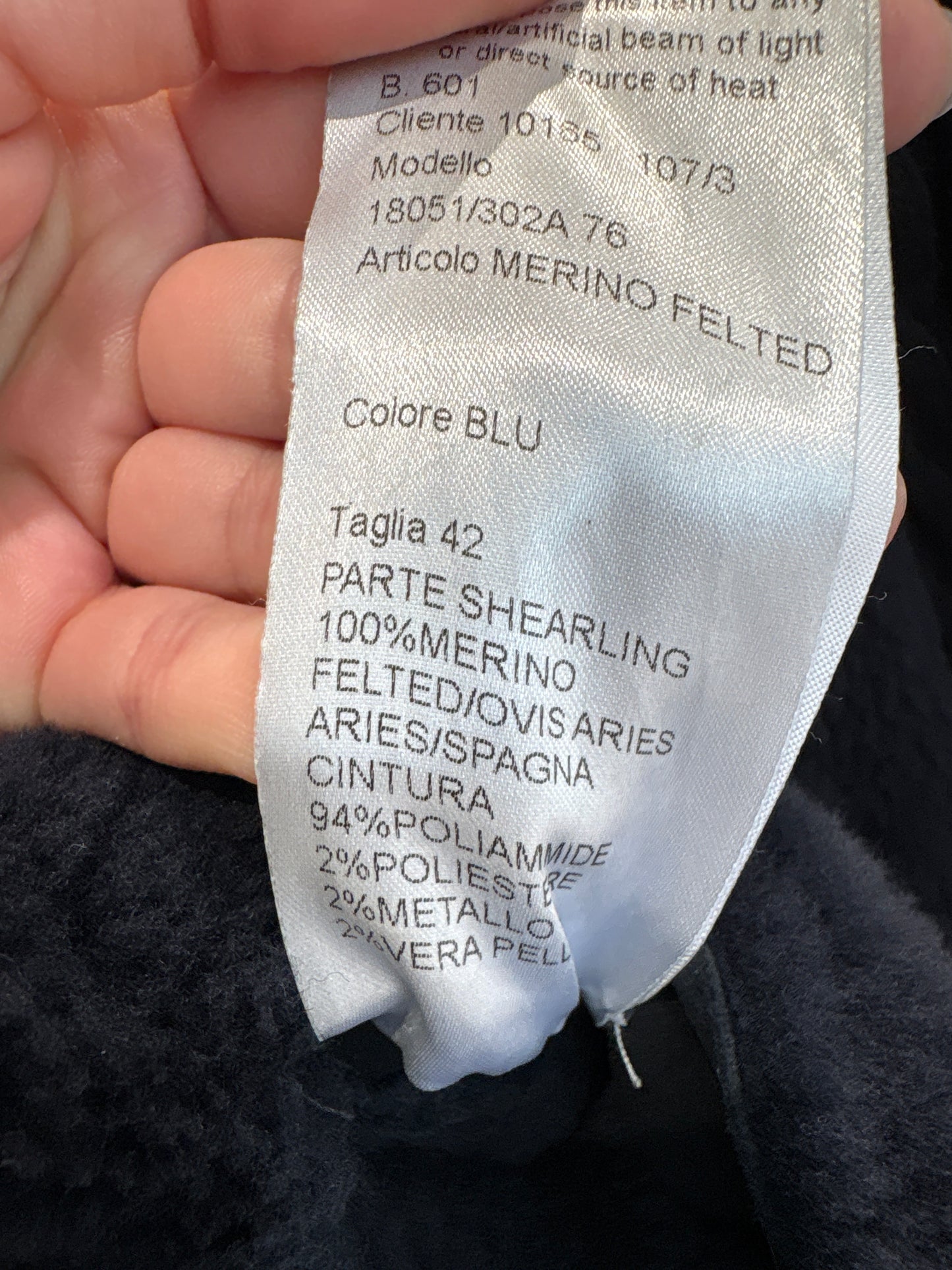 Blană ultra luxury naturala Blancha de miel Merino (preț de listă 3644€)