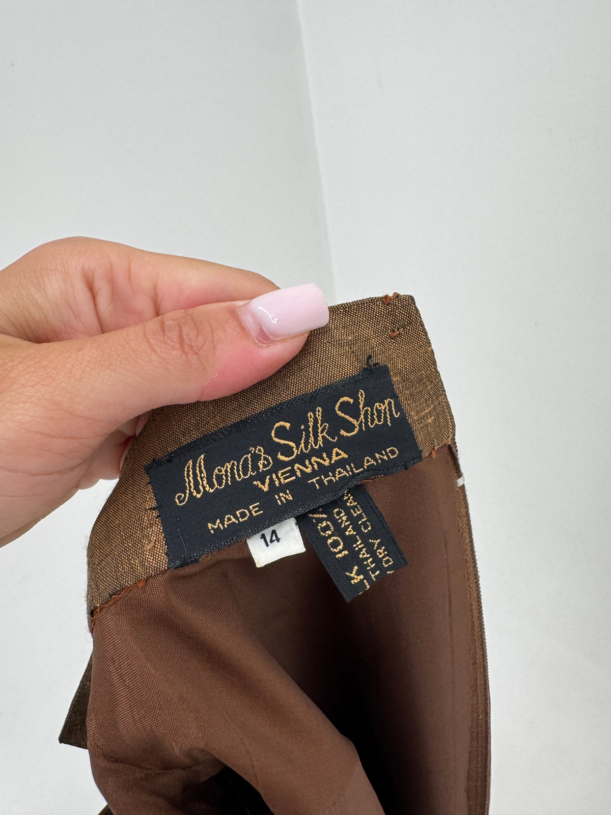 Rochie vintage maxi old vintage final de ani 60 din mătase thailandeză groasa țesută manual