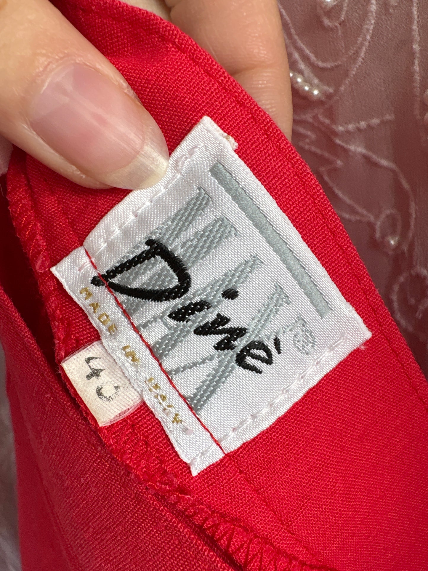 Pantaloni premium italienești din in coral red țigaretă
