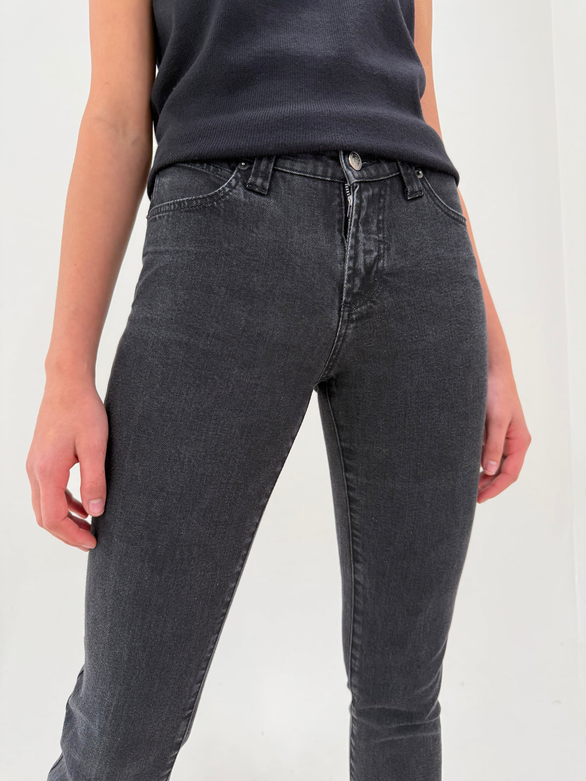 Jeans Versace petite ultra confort gri