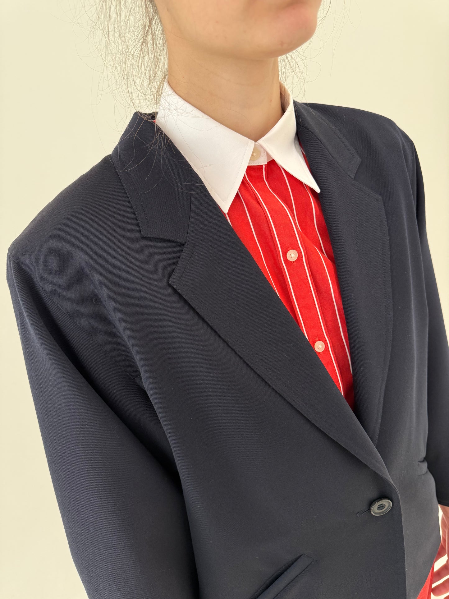 Sacou Marella by Max Mara vintage în croi retro modern cu mânecă fluture