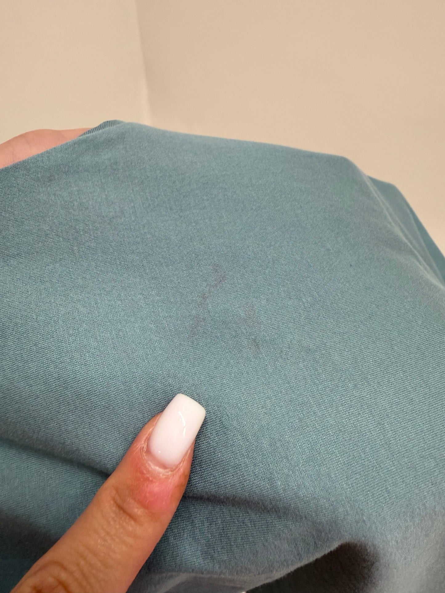 Top gama Max Mara dusty blue în croi ultra chic din bumbac premium