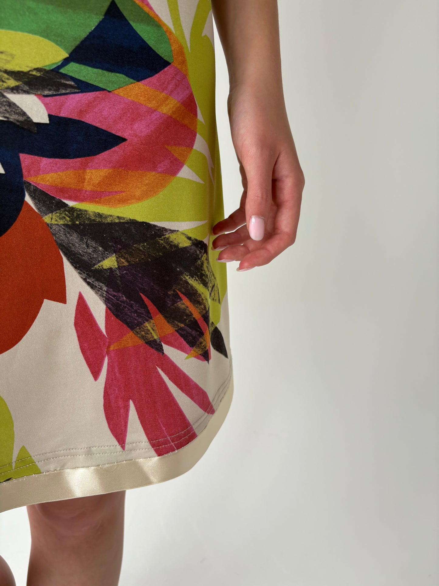 Rochie italiană super confort cu print organic