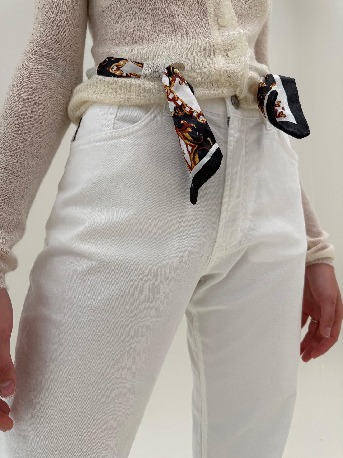 Jeans vintage luxury Iceberg evazați ultra confort de sezon cald modelatori