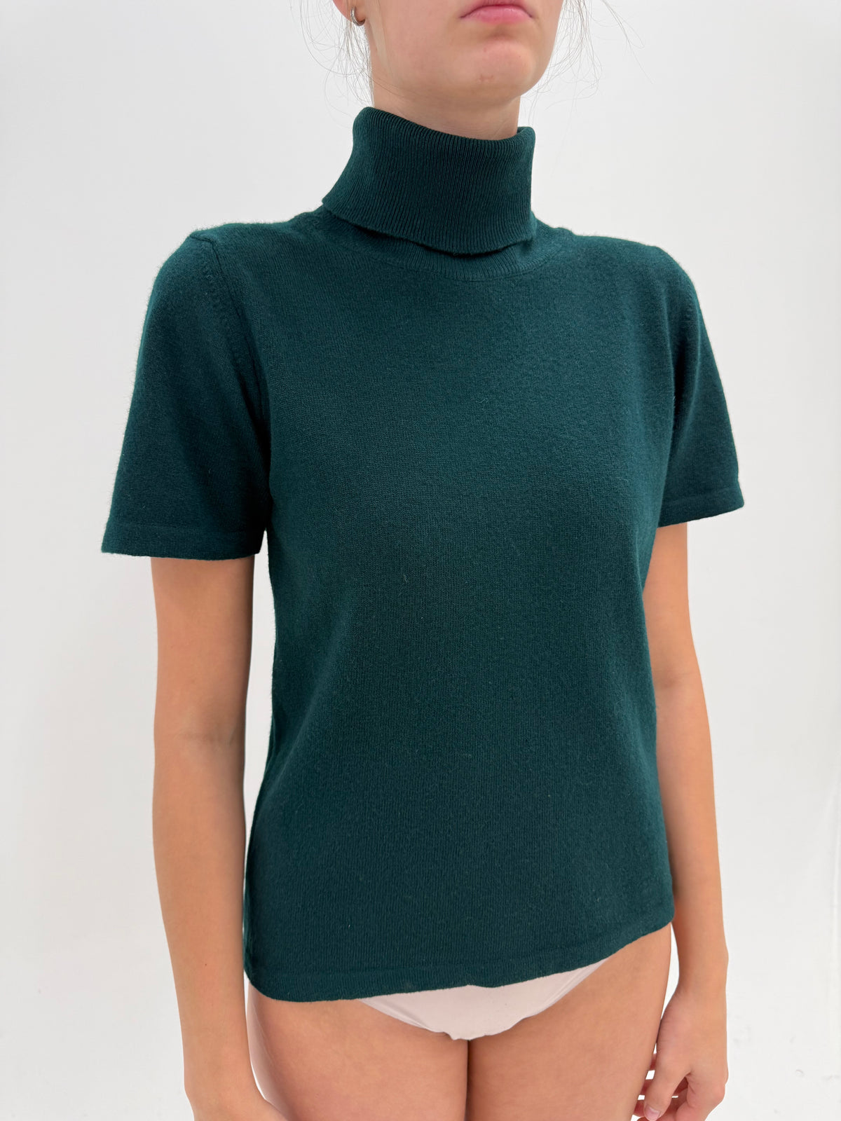 Maleta dark green 80% lana extrafina