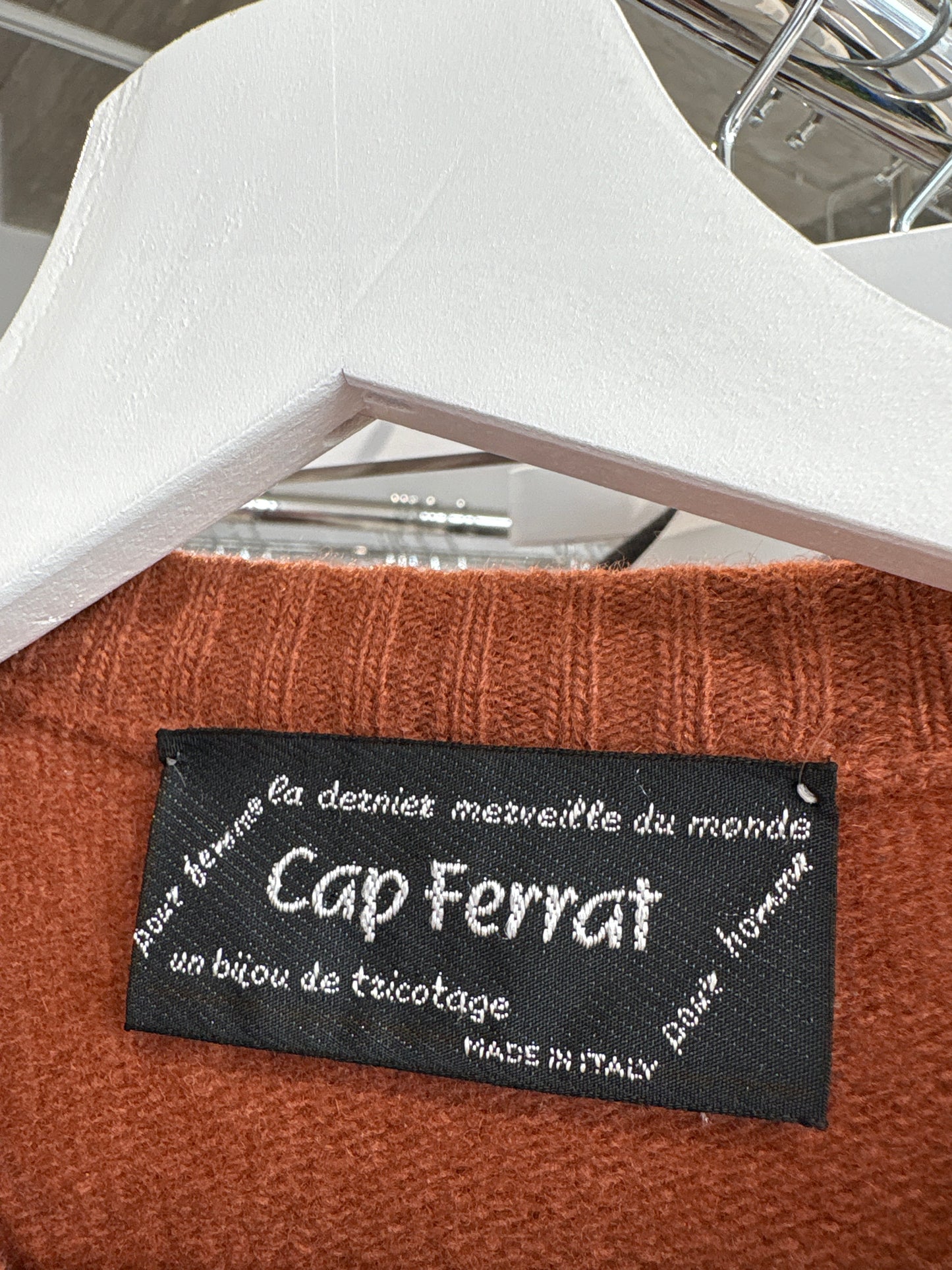 Cardigan caramel excepțional de gramaj mare din lana extrafina și Angora