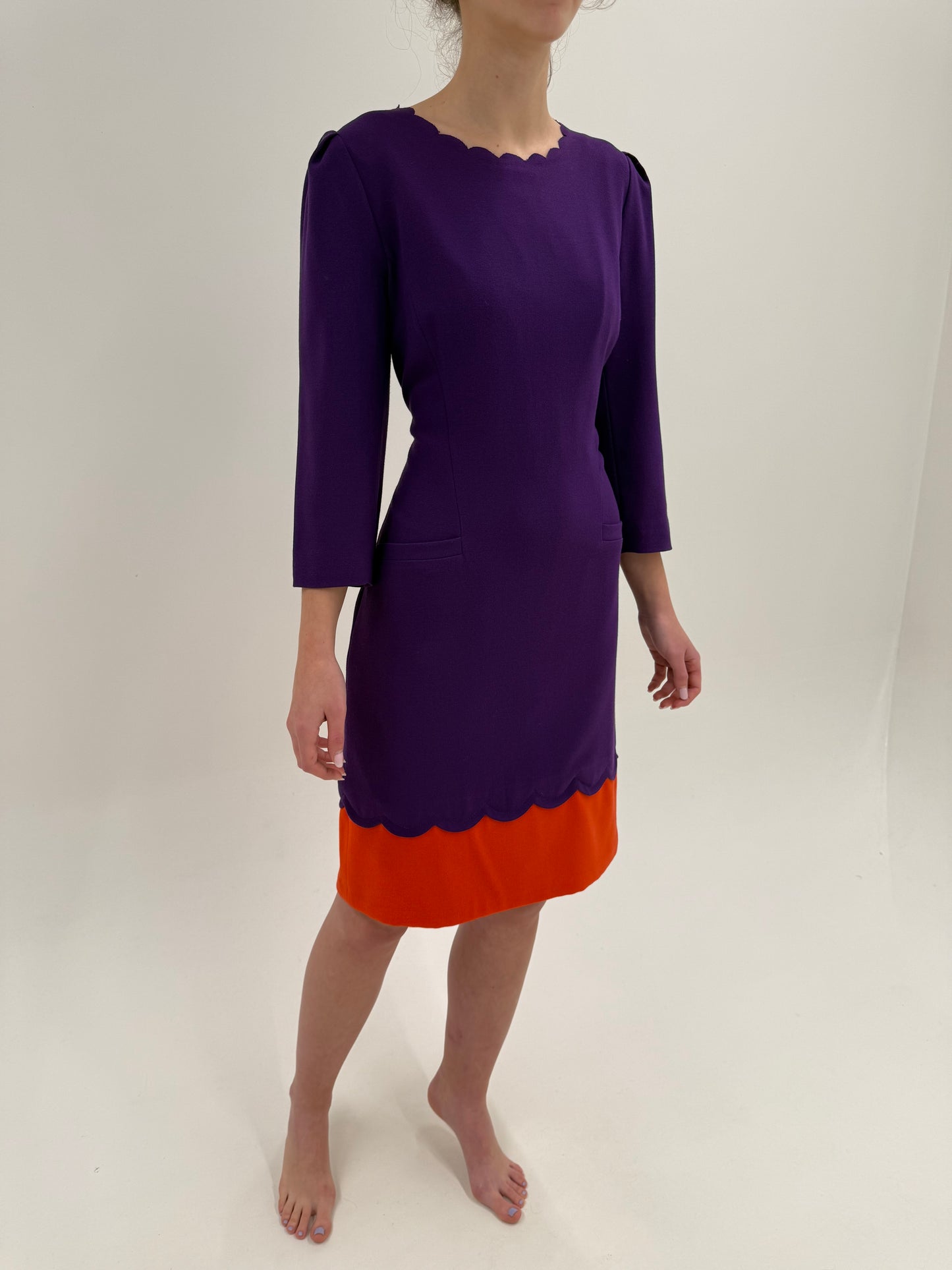 Rochie de brand premium colorblock în culori tari