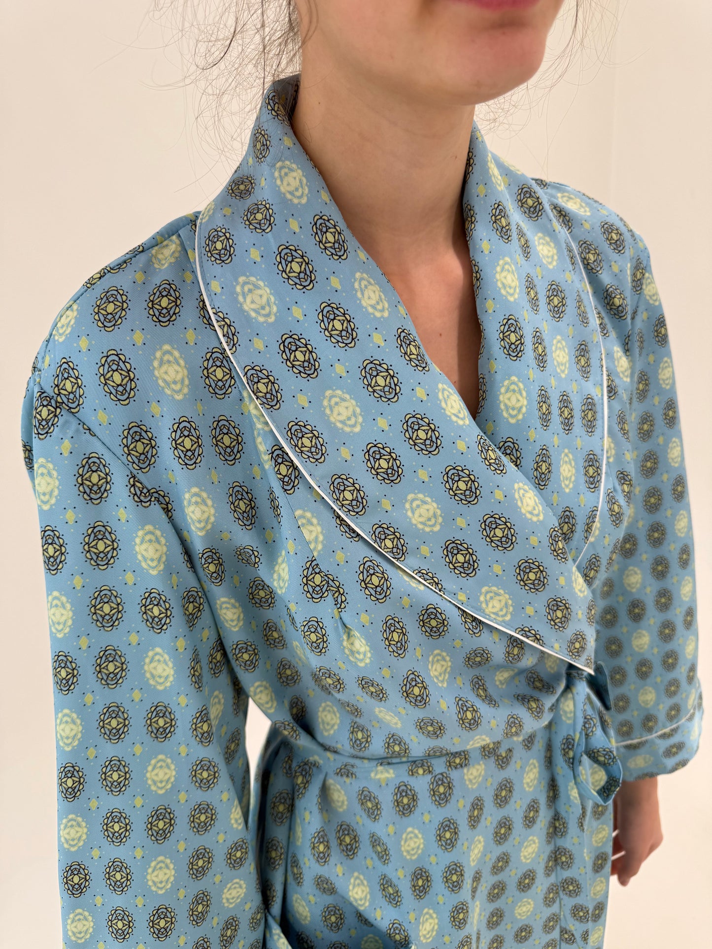 Halat vintage baby blue luxury