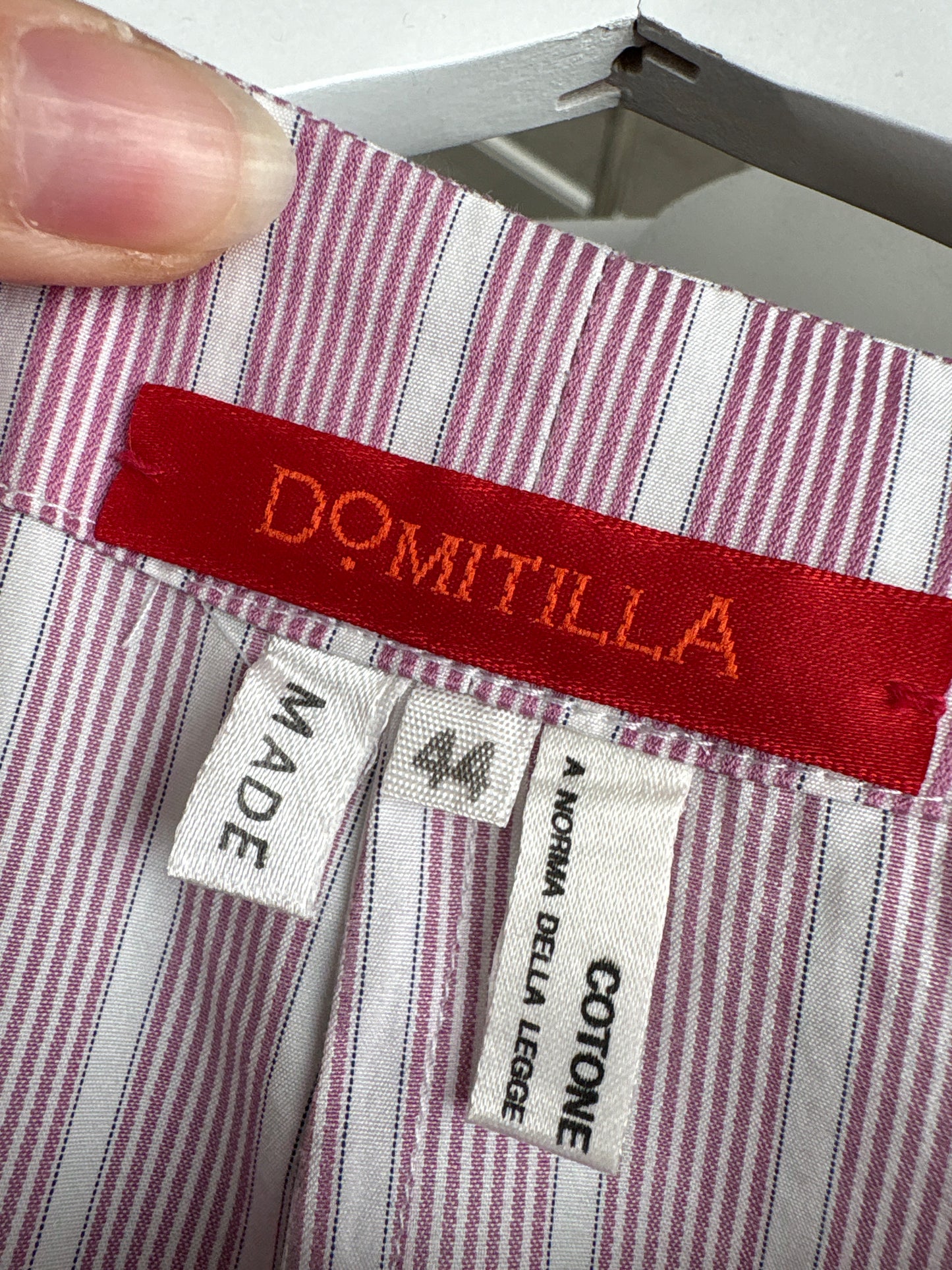 Rochie de brand super premium italian în croi actual din poplin de bumbac în dungi