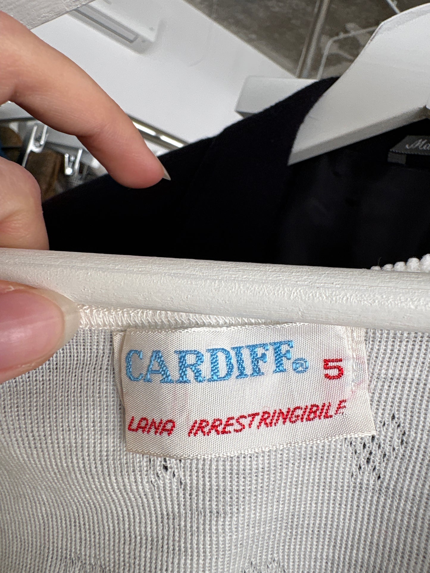 Maieu lung cambrat italian din lana extrafina irestringibila