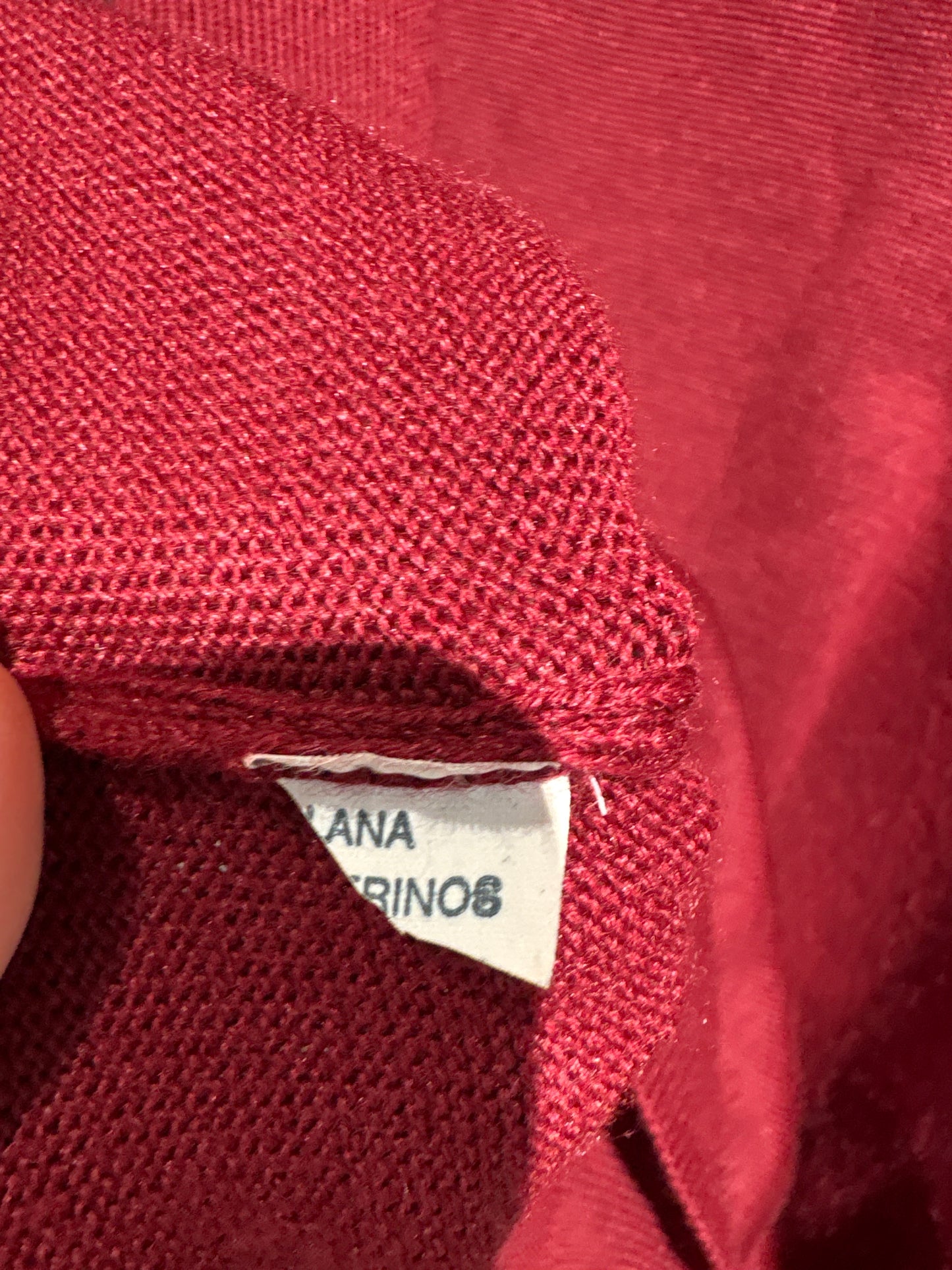 Maleta luxury high end italiană burgundy din lana merino excepțională