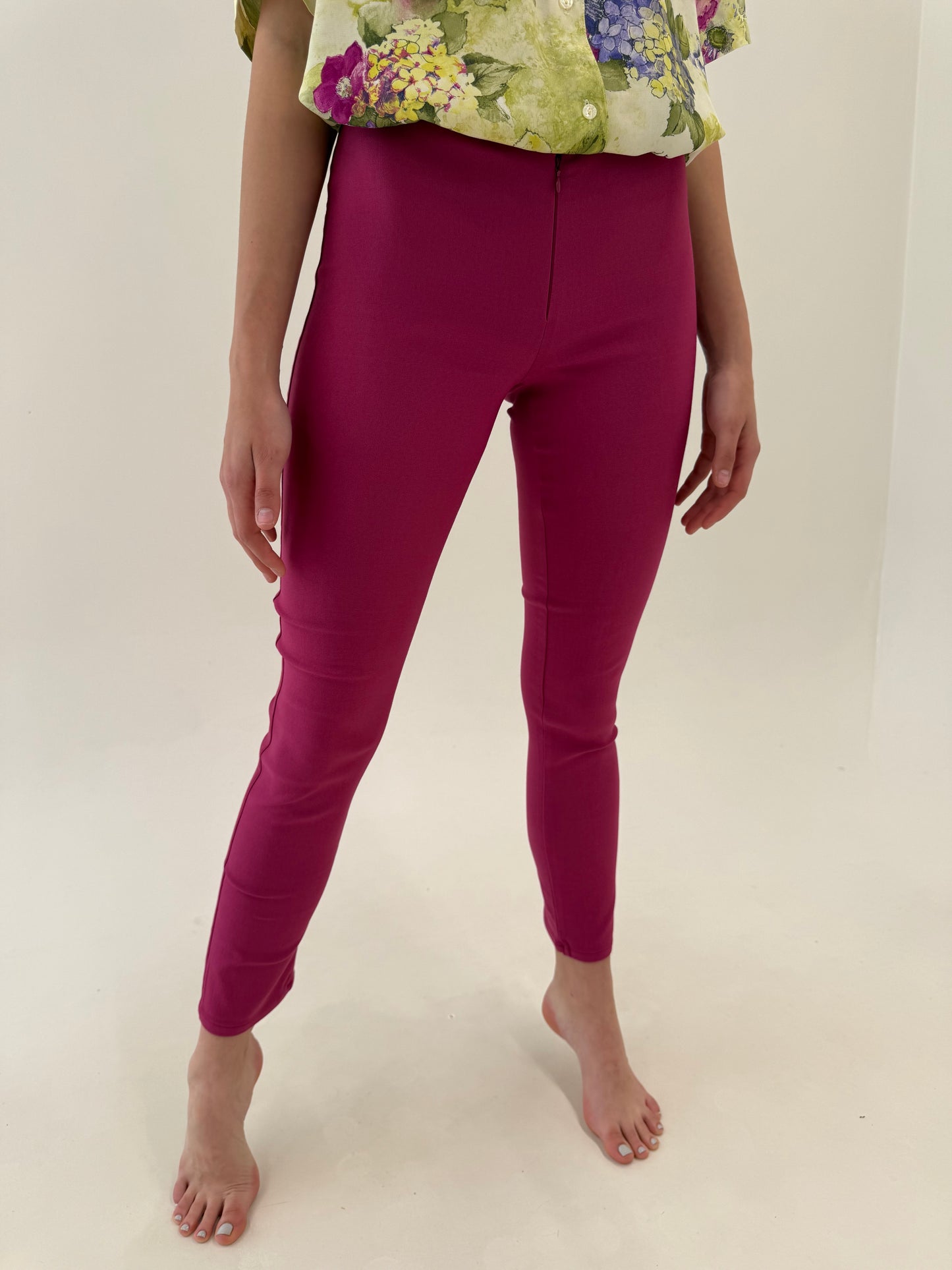 Jeans de vară raspberry red modelatori ultra confort